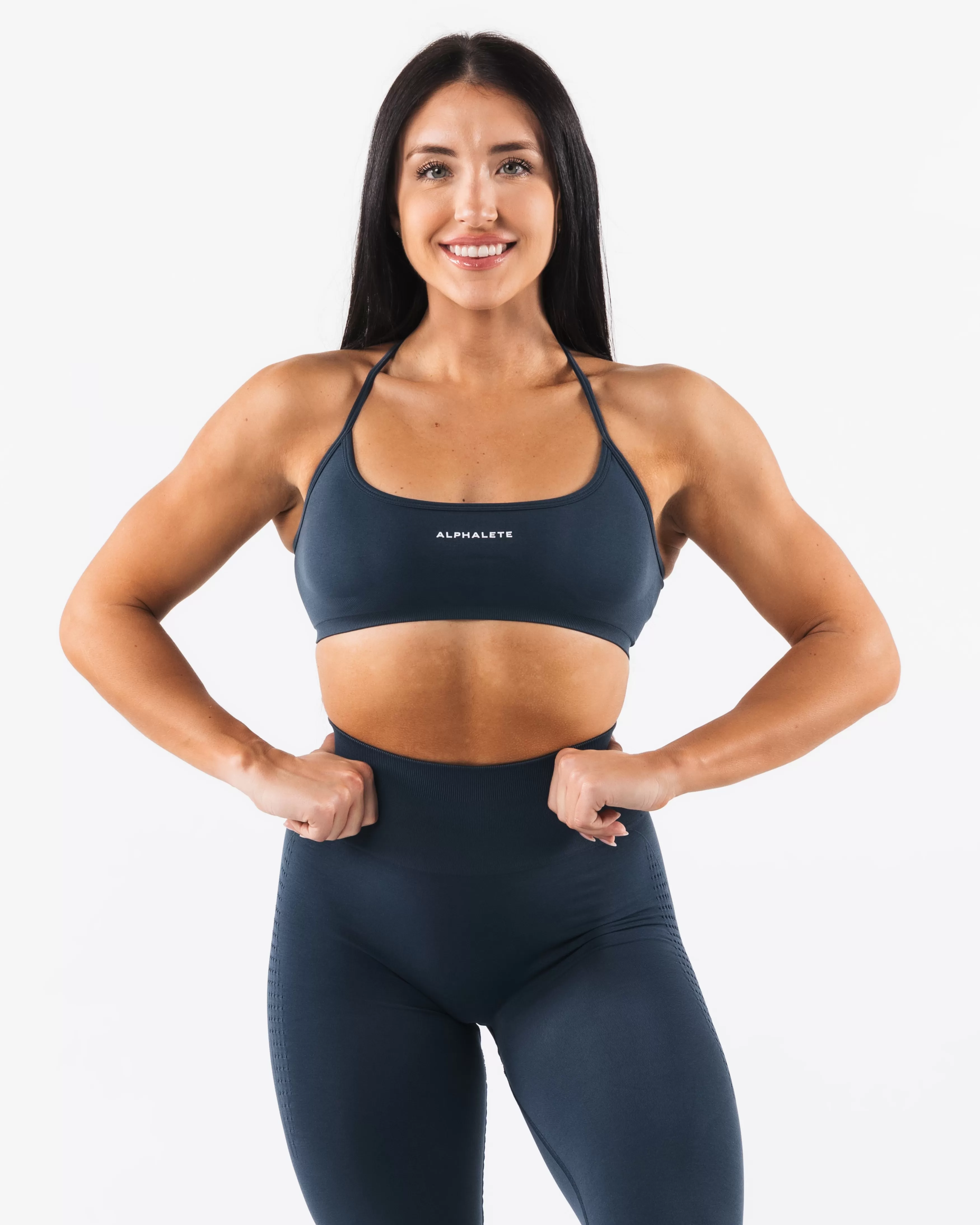 Women Alphalete Athletics Bras>Amplify Back Cross Bra