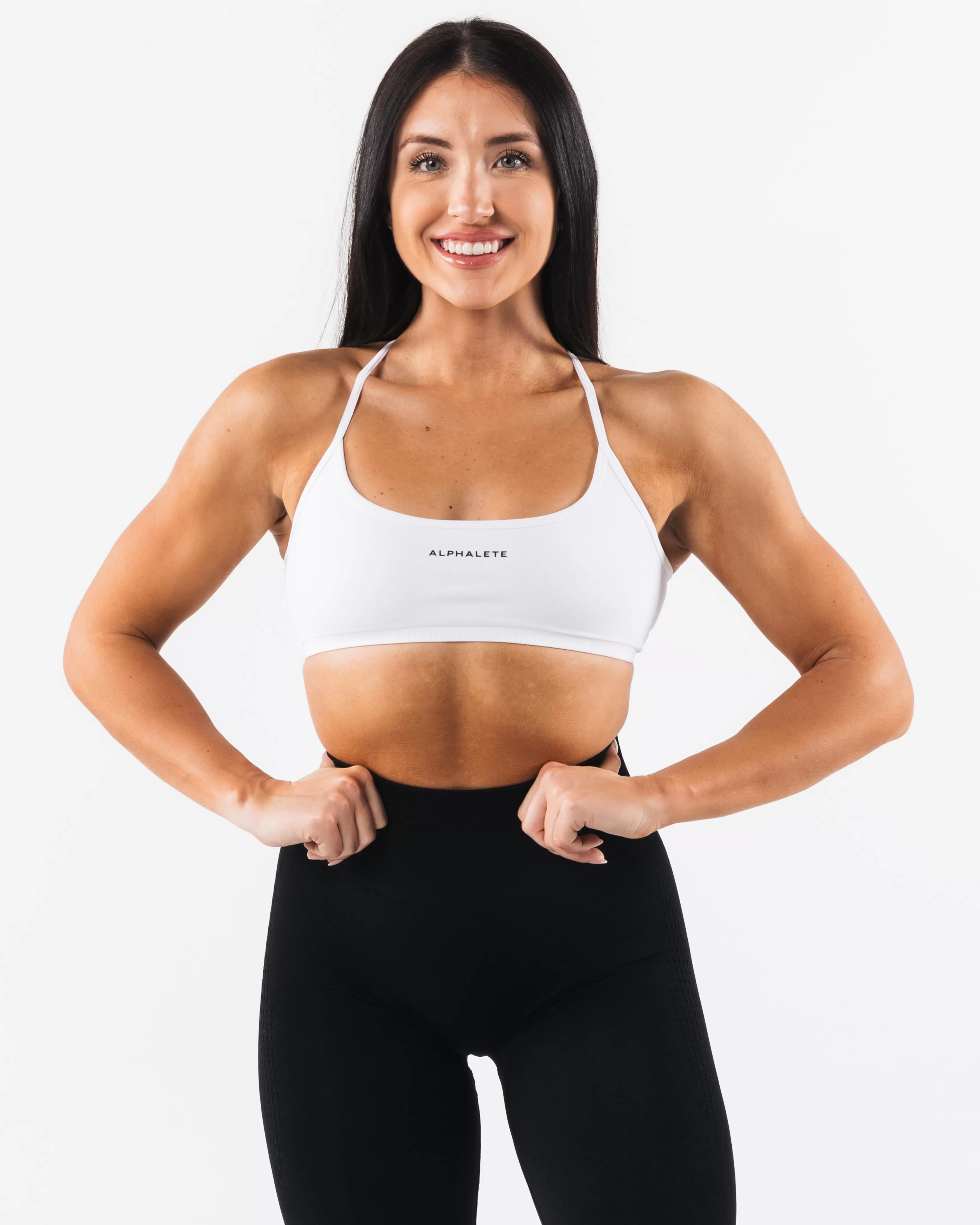 Women Alphalete Athletics Bras>Amplify Back Cross Bra