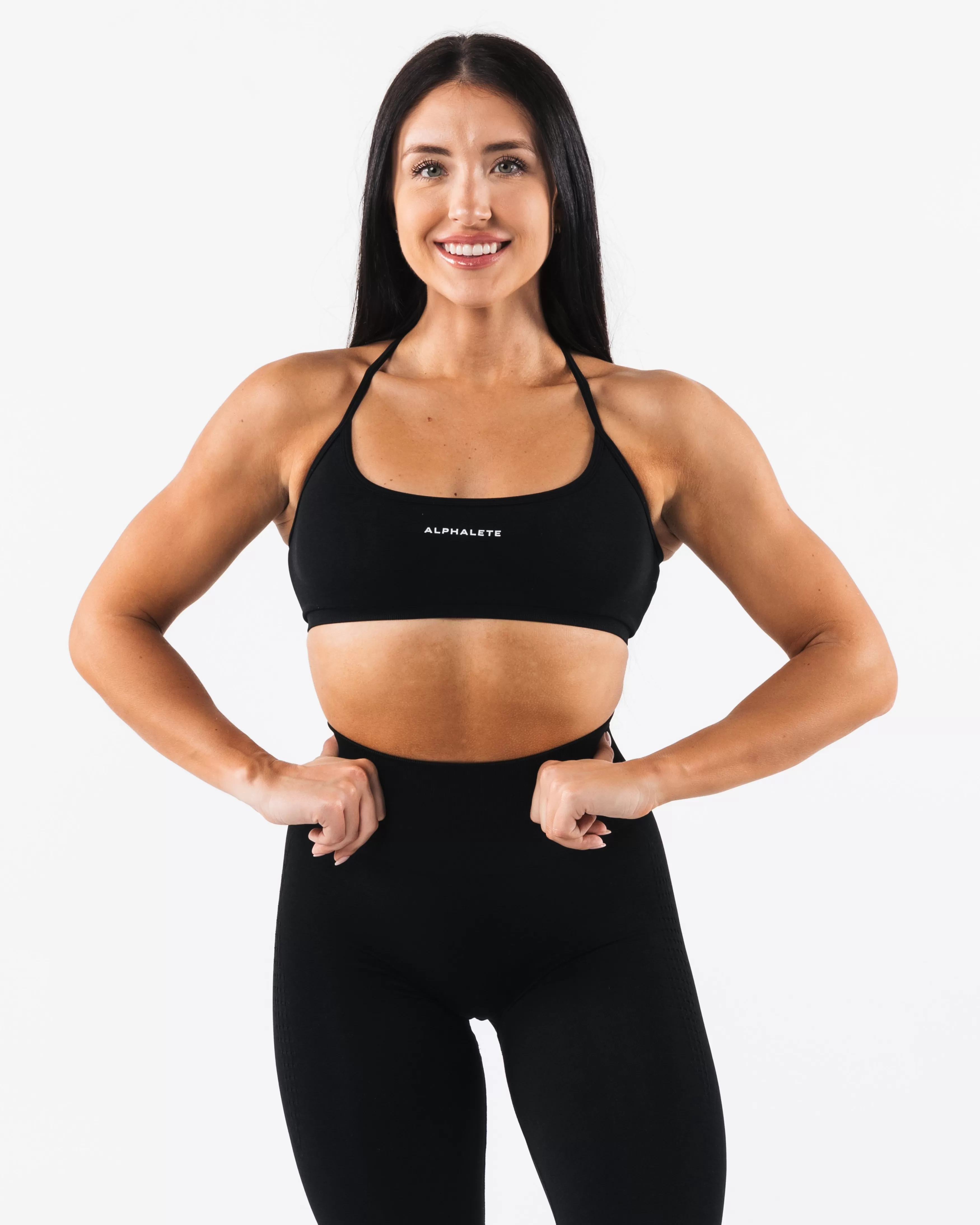 Women Alphalete Athletics Bras>Amplify Back Cross Bra