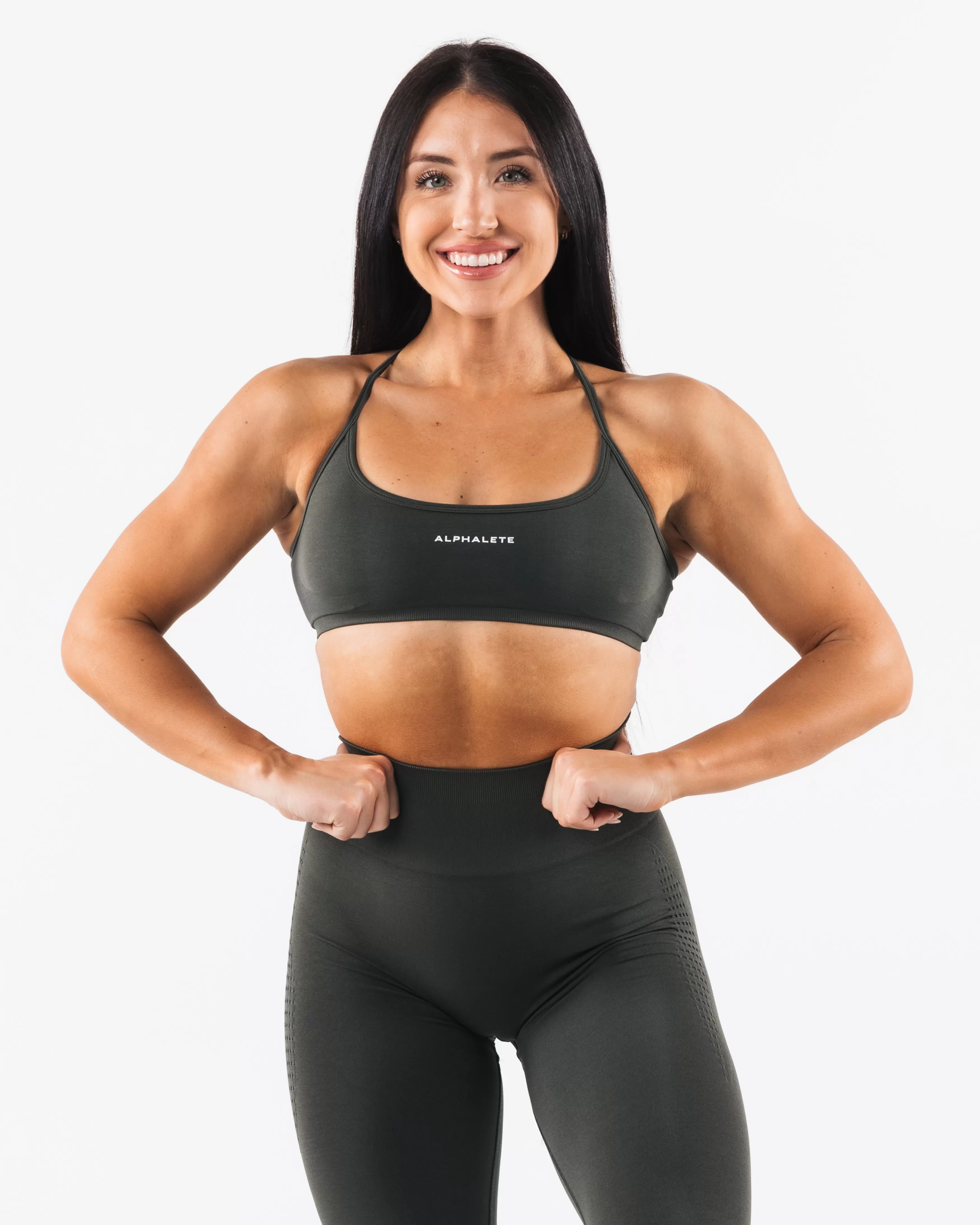 Women Alphalete Athletics Bras>Amplify Back Cross Bra