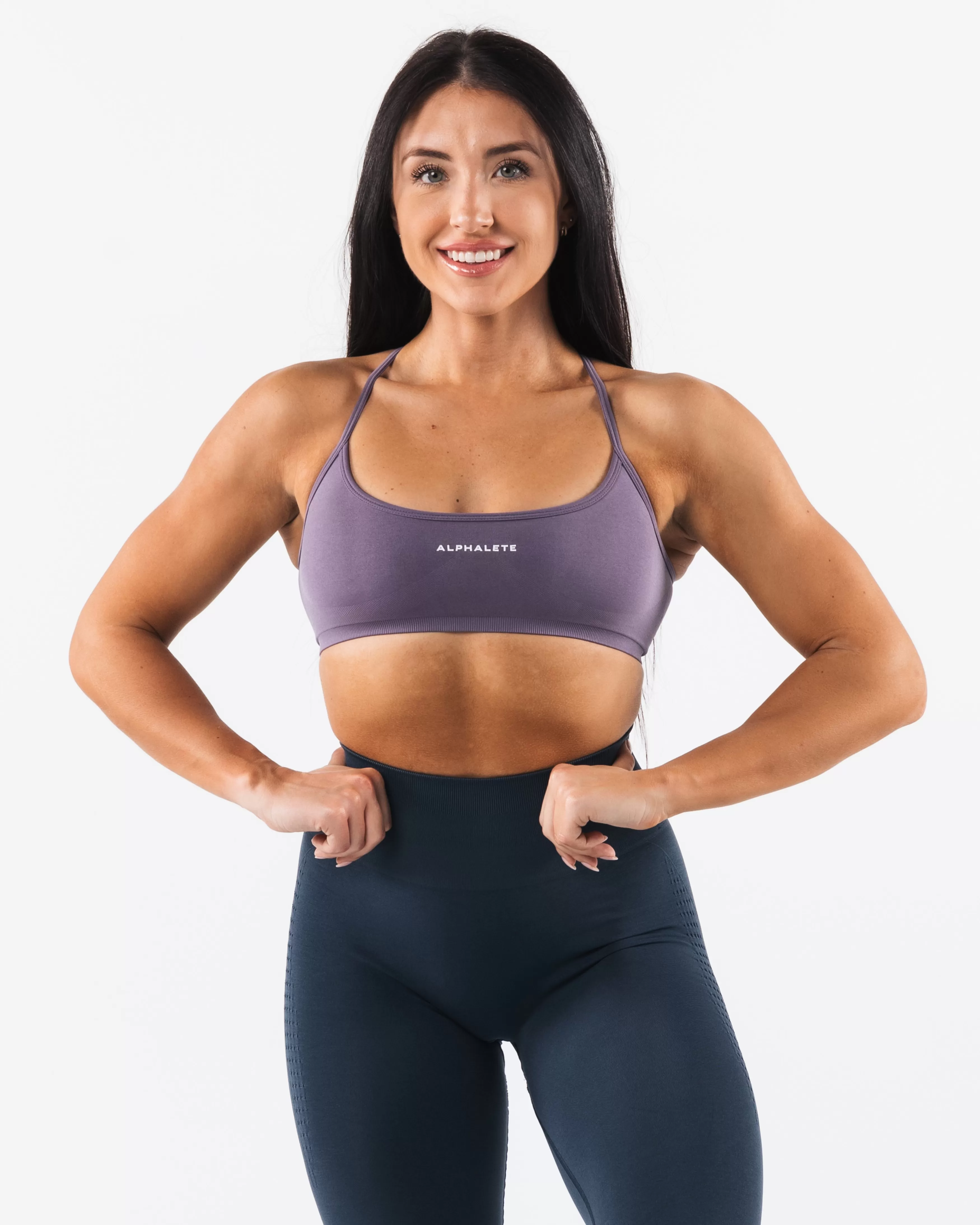 Women Alphalete Athletics Bras>Amplify Back Cross Bra