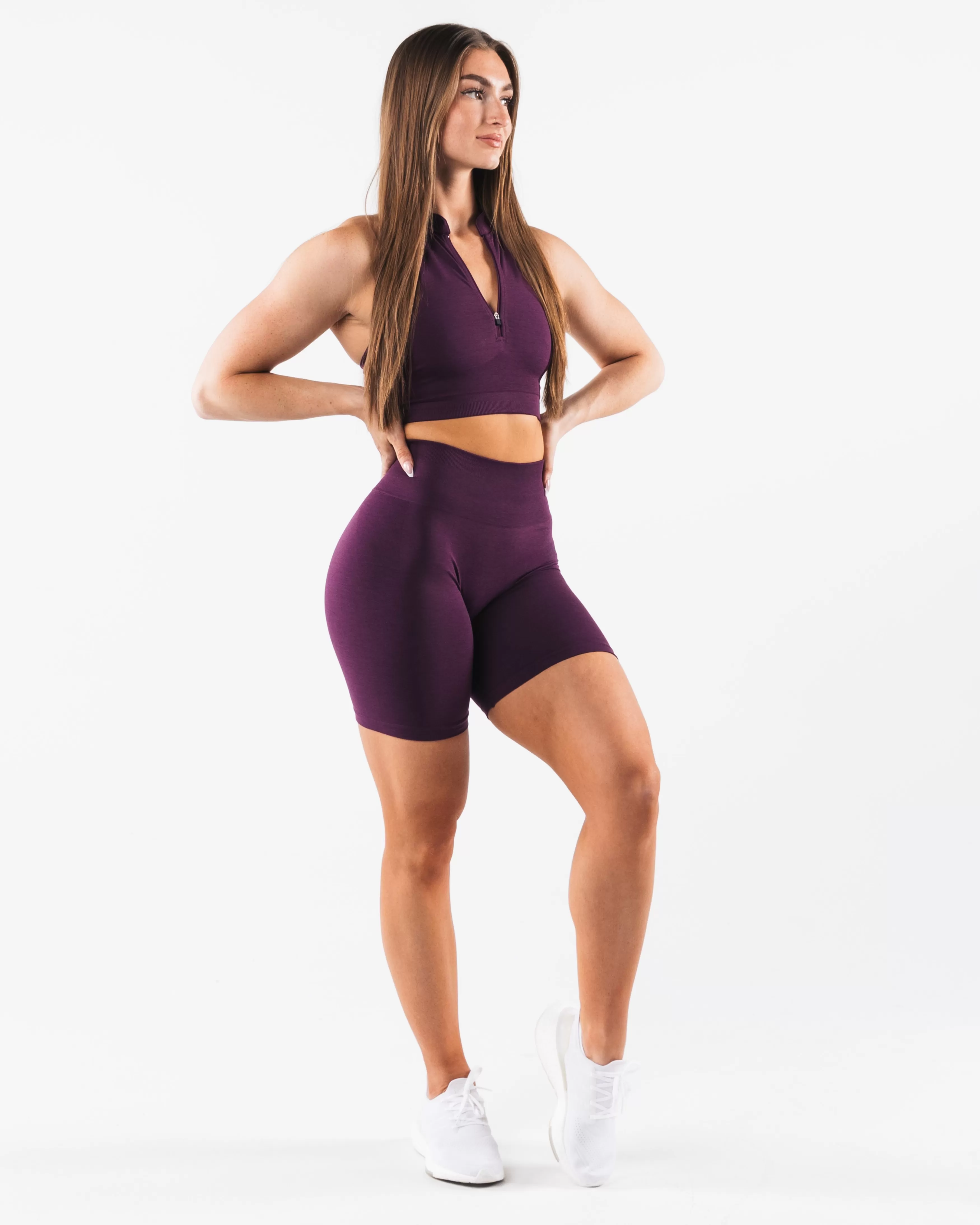 Women Alphalete Athletics Shorts>Amplify Gravity Biker Short 7u201d