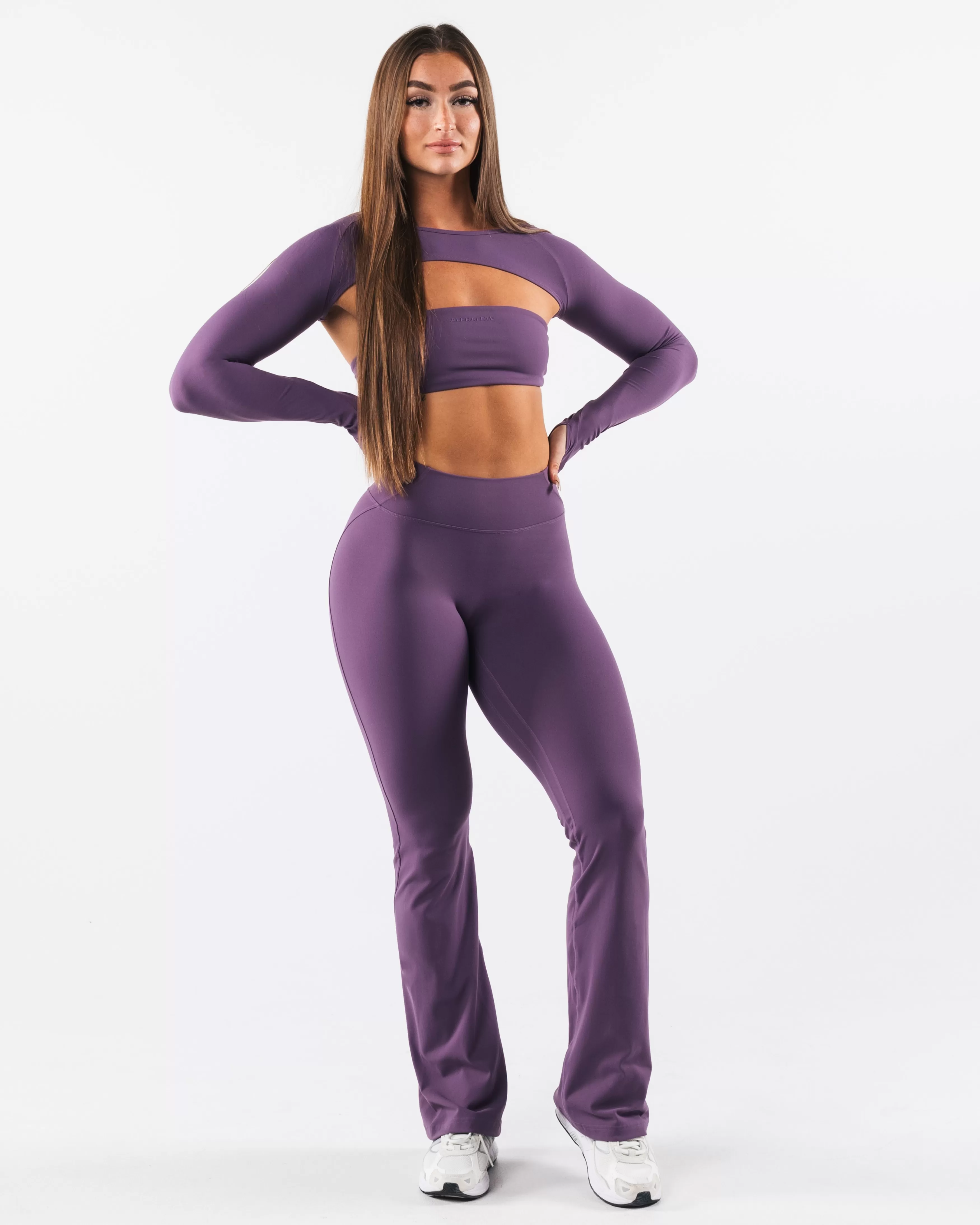 Women Alphalete Athletics T-shirts & Crops>Aura Shrug LS