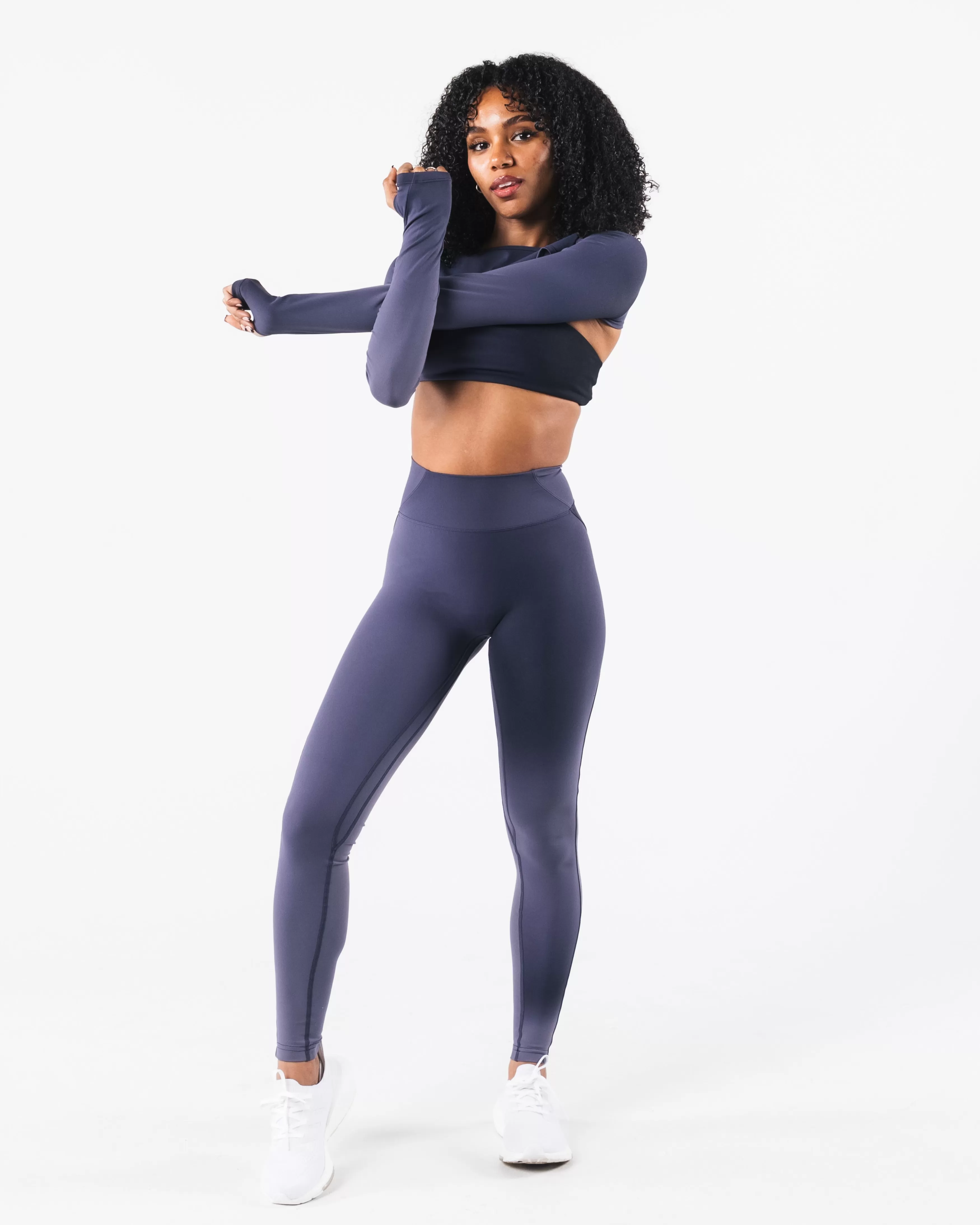 Women Alphalete Athletics T-shirts & Crops>Aura Shrug LS