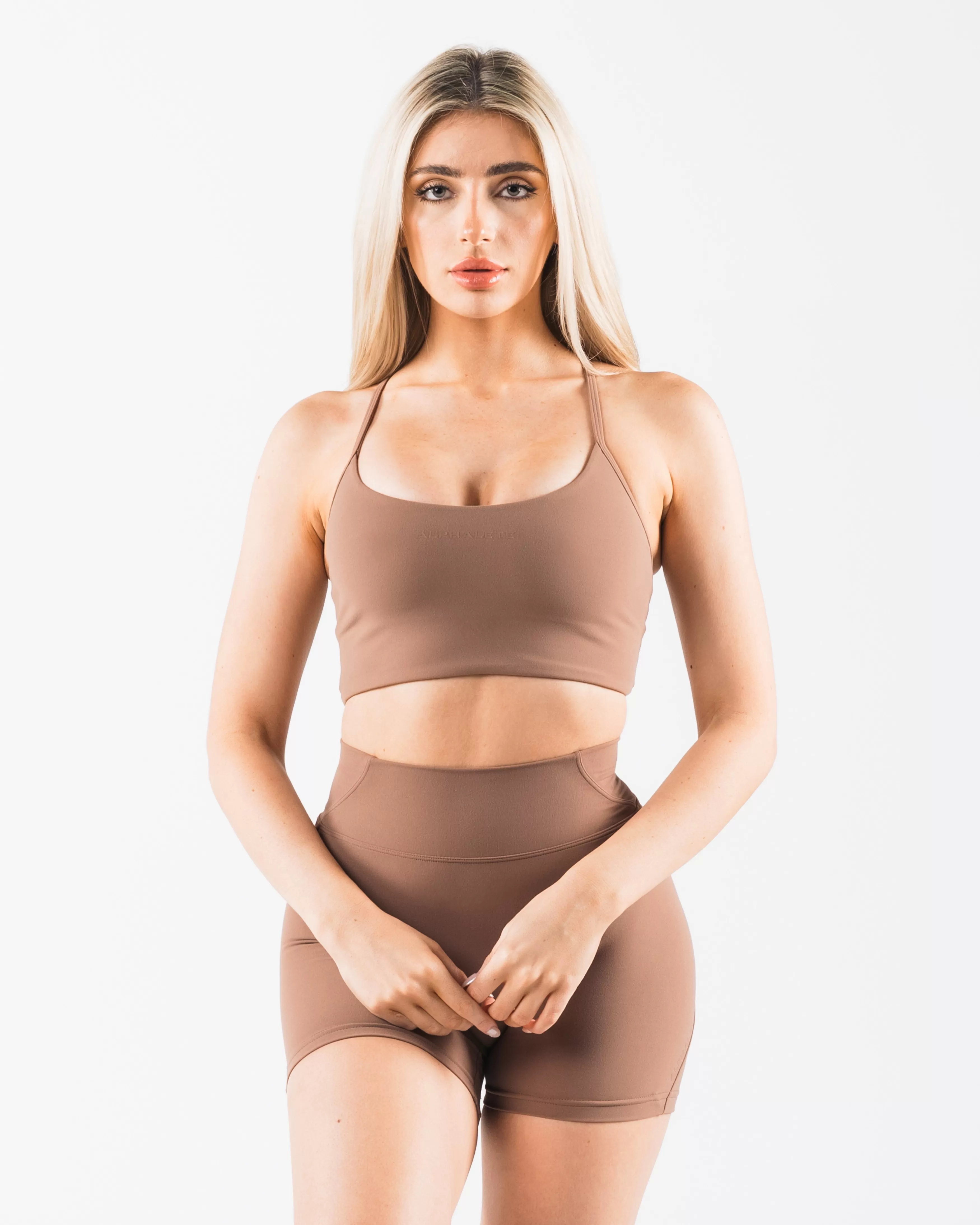 Women Alphalete Athletics Bras>Aura Strappy Longline Bra