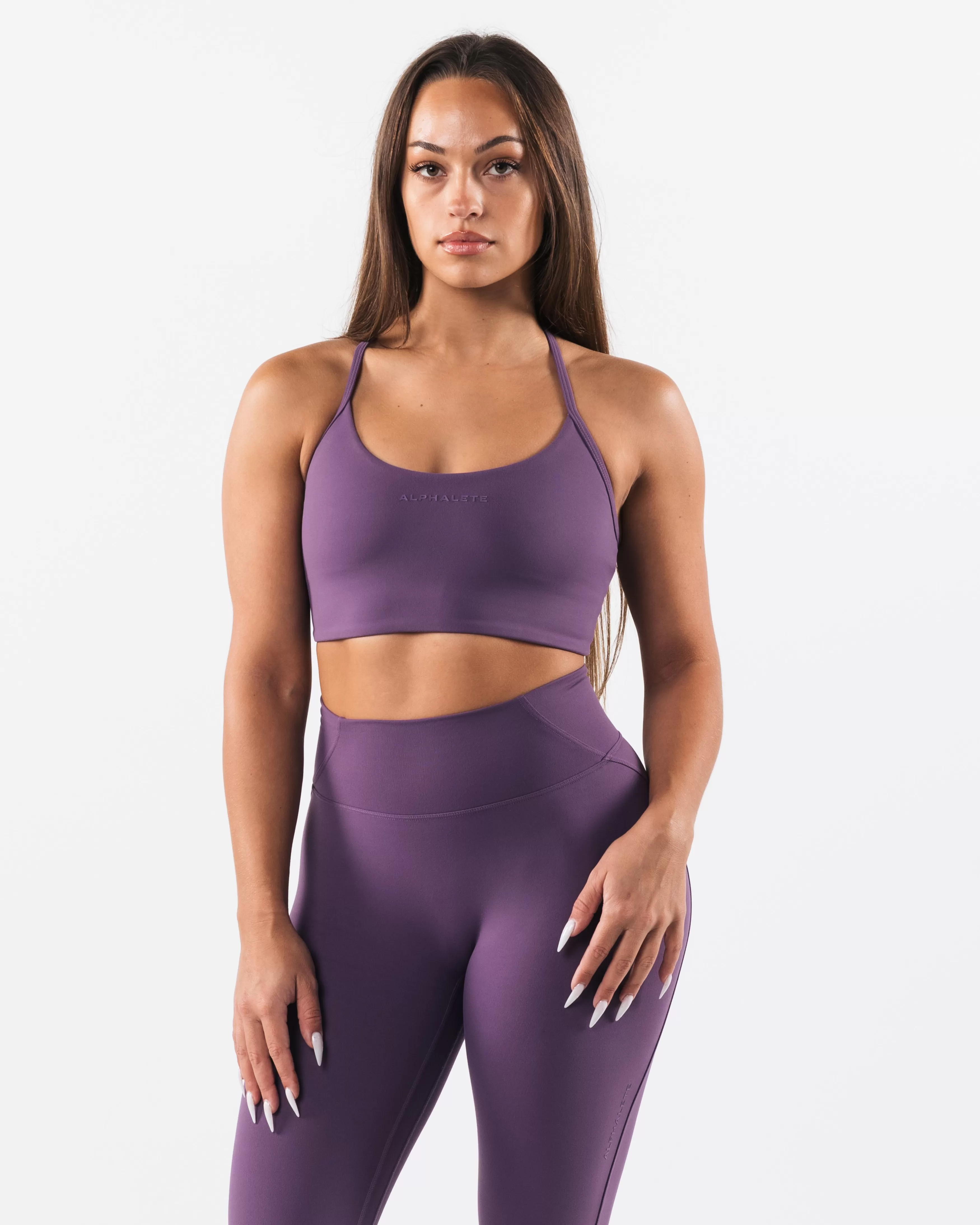 Women Alphalete Athletics Bras>Aura Strappy Longline Bra