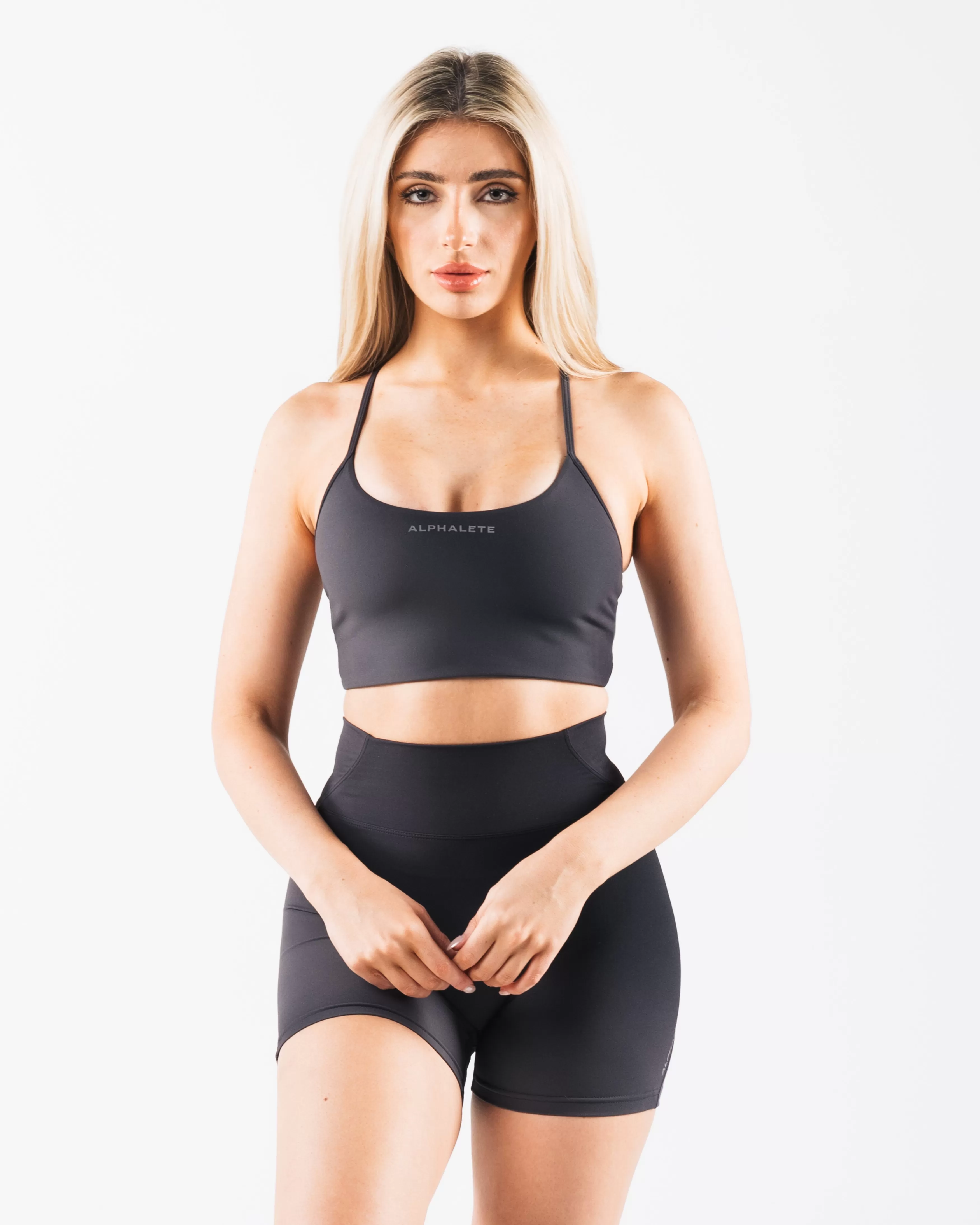 Women Alphalete Athletics Bras>Aura Strappy Longline Bra