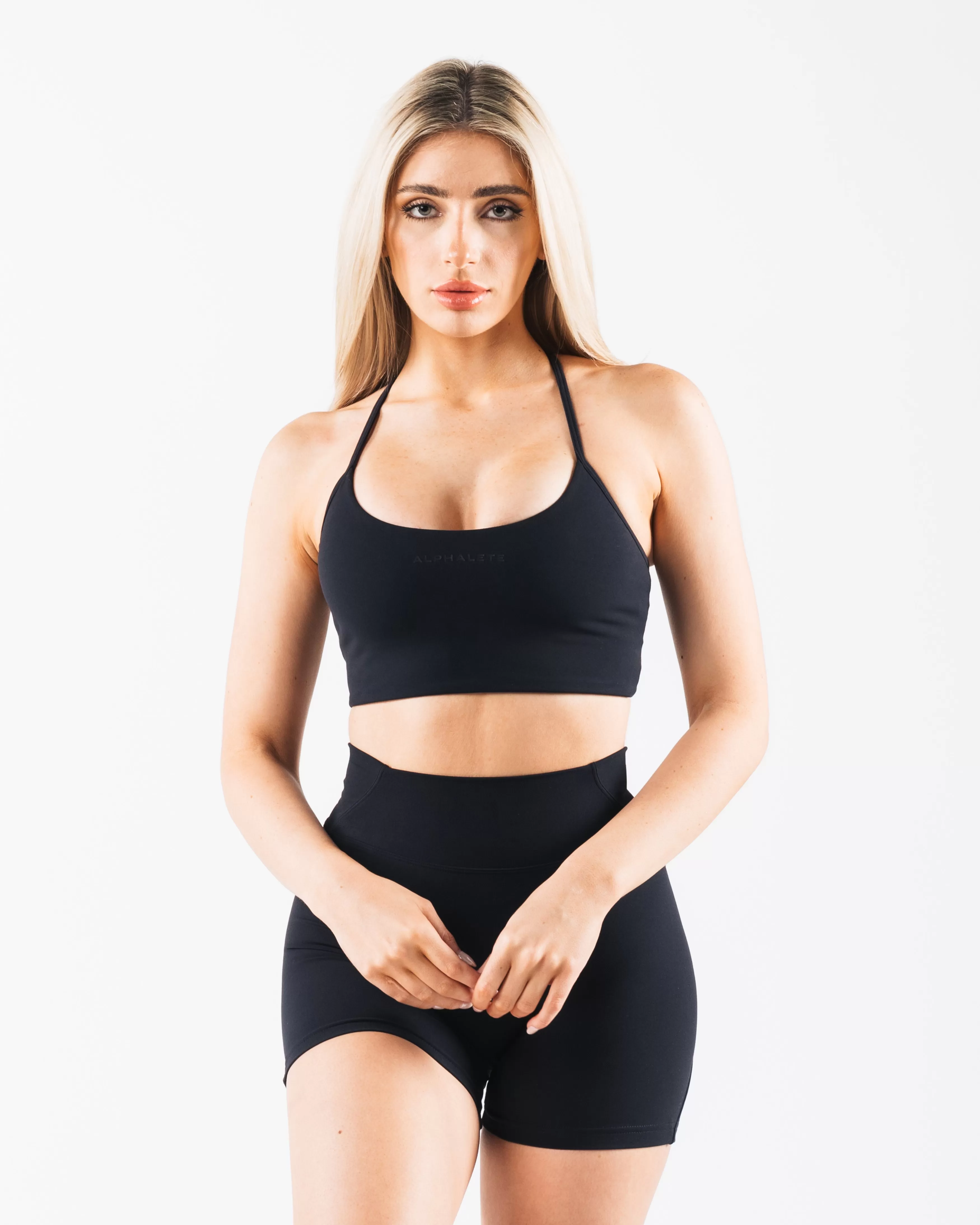 Women Alphalete Athletics Bras>Aura Strappy Longline Bra