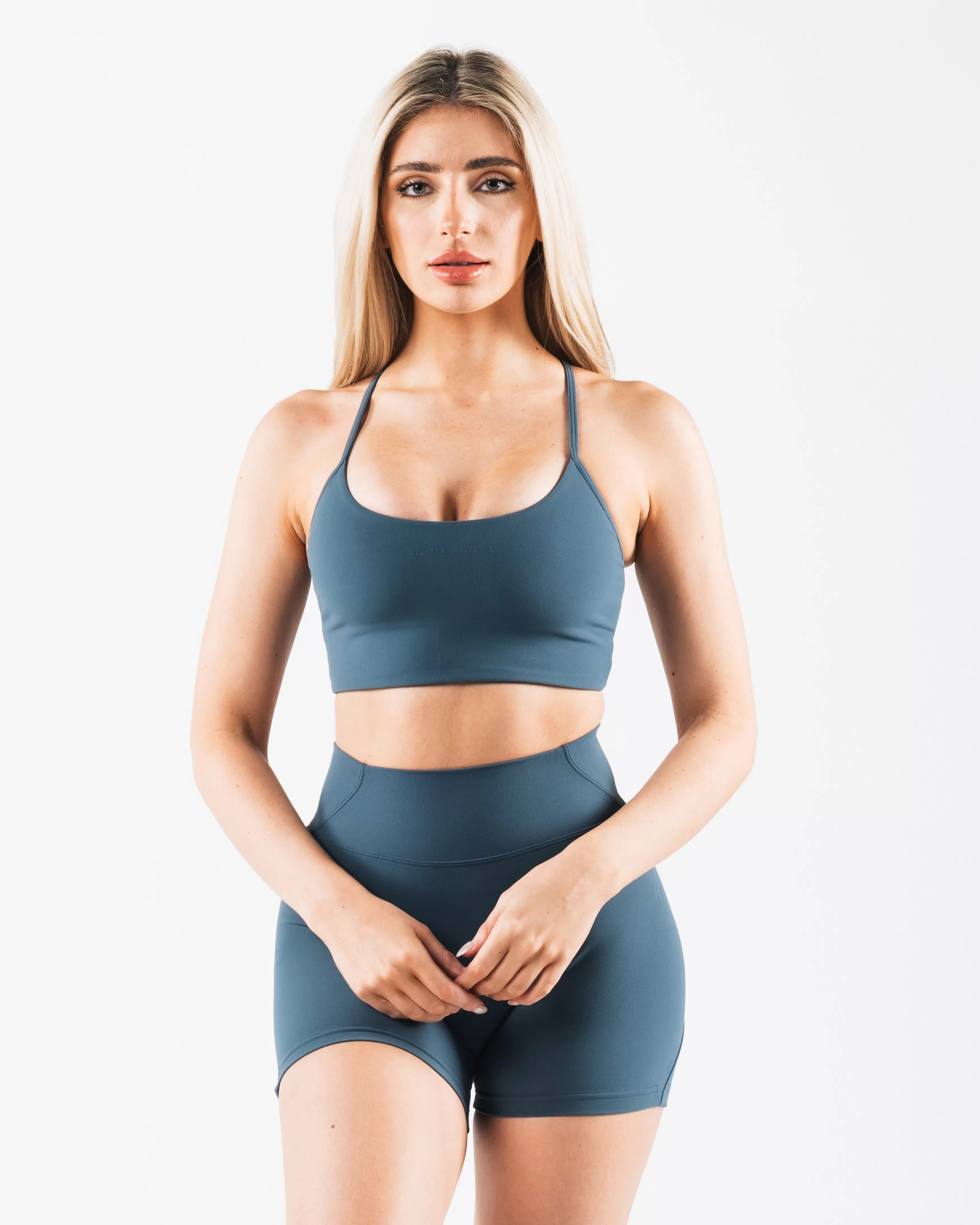 Women Alphalete Athletics Bras>Aura Strappy Longline Bra