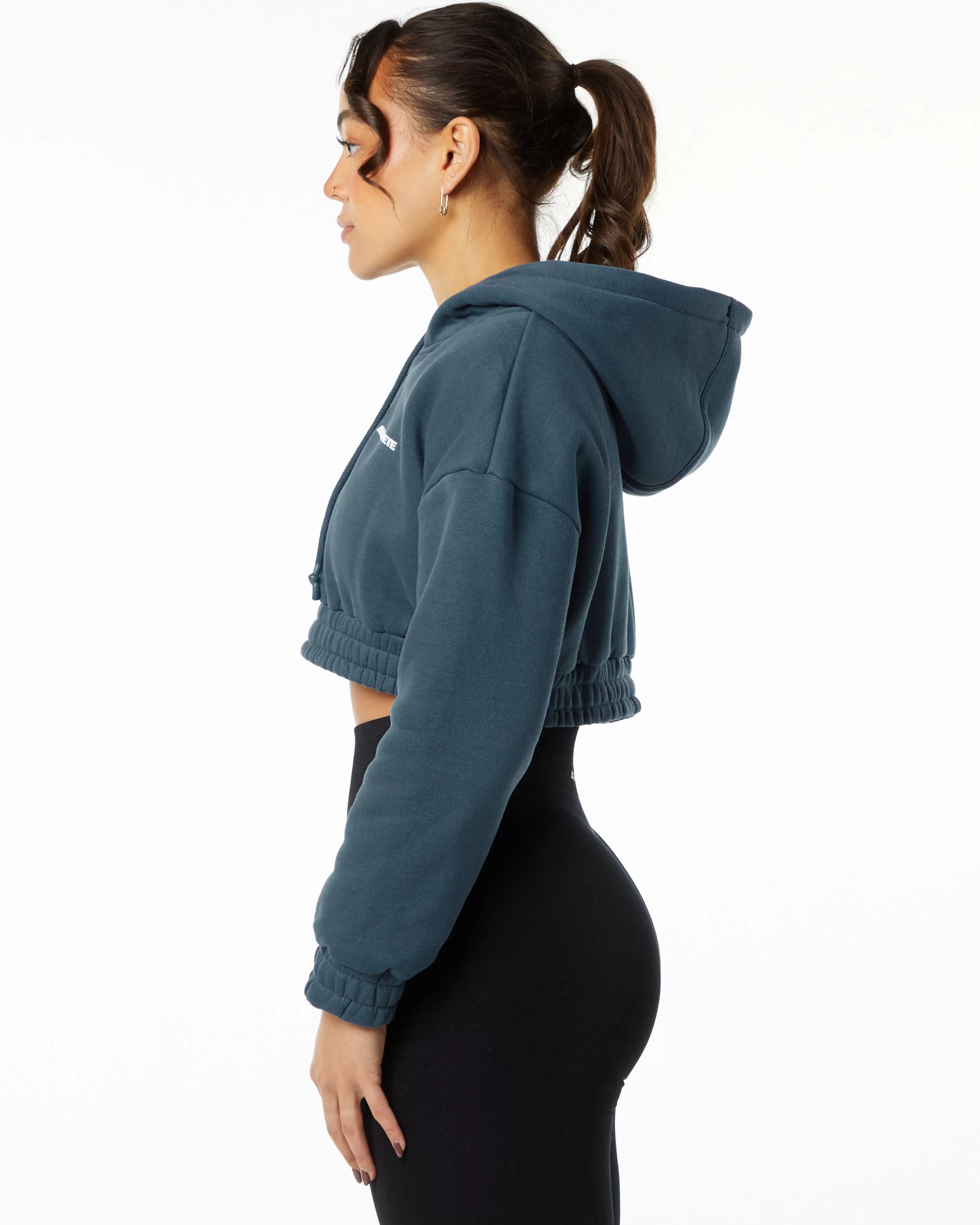 Women Alphalete Athletics Hoodies & Sweatshirts>Classic Capital Crop Hoodie