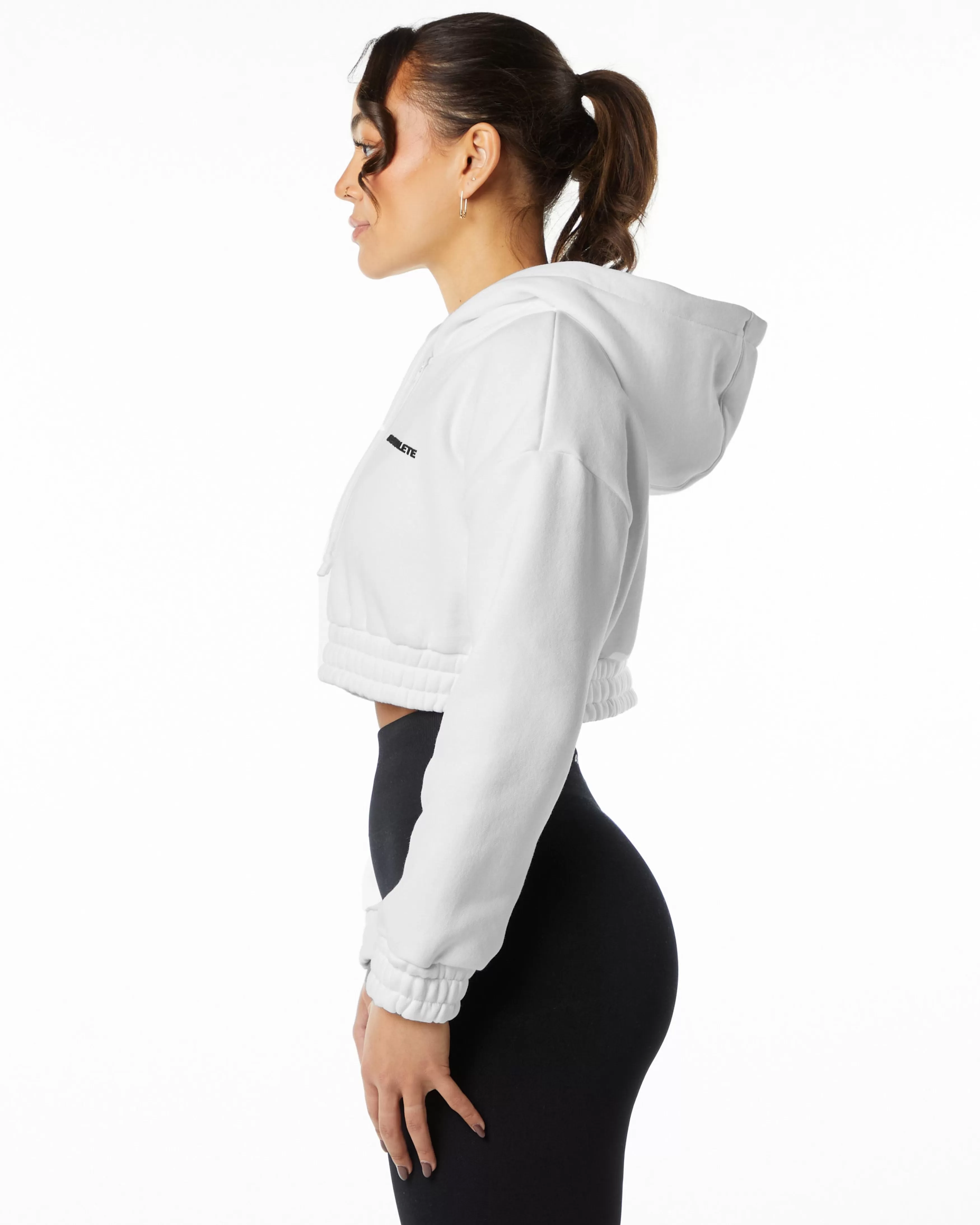 Women Alphalete Athletics Hoodies & Sweatshirts>Classic Capital Crop Hoodie