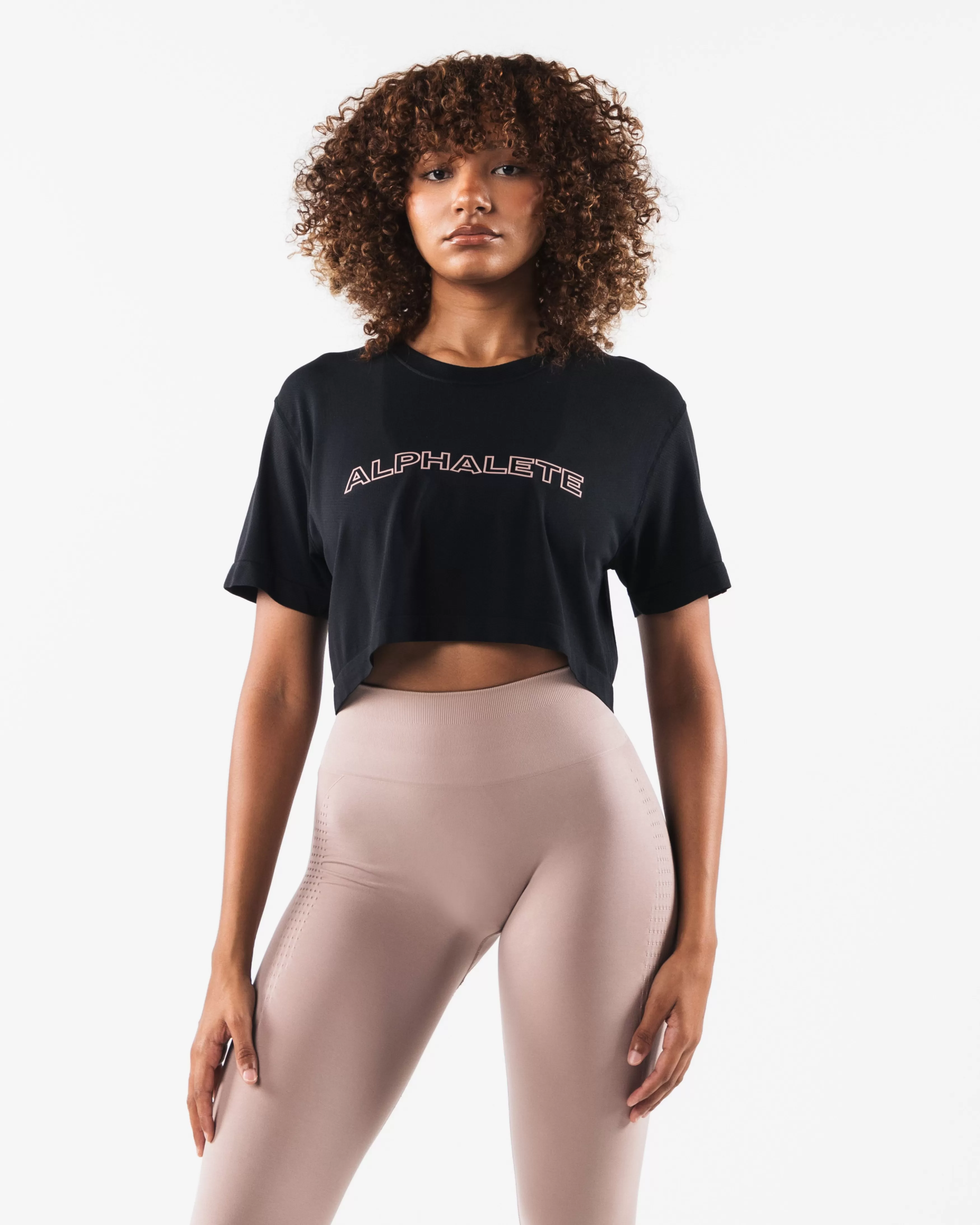 Women Alphalete Athletics T-shirts & Crops>Core Airtech SS Crop