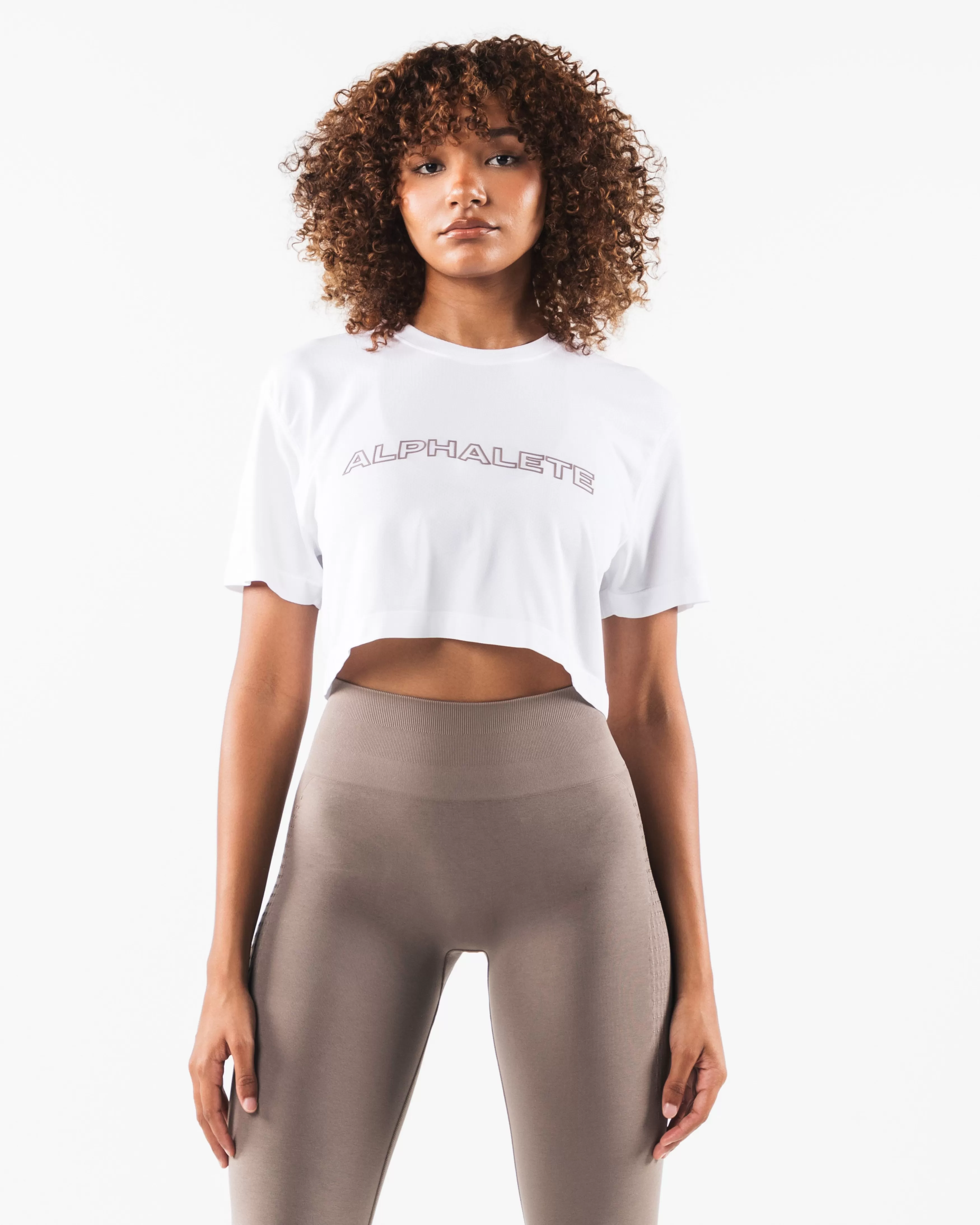 Women Alphalete Athletics T-shirts & Crops>Core Airtech SS Crop