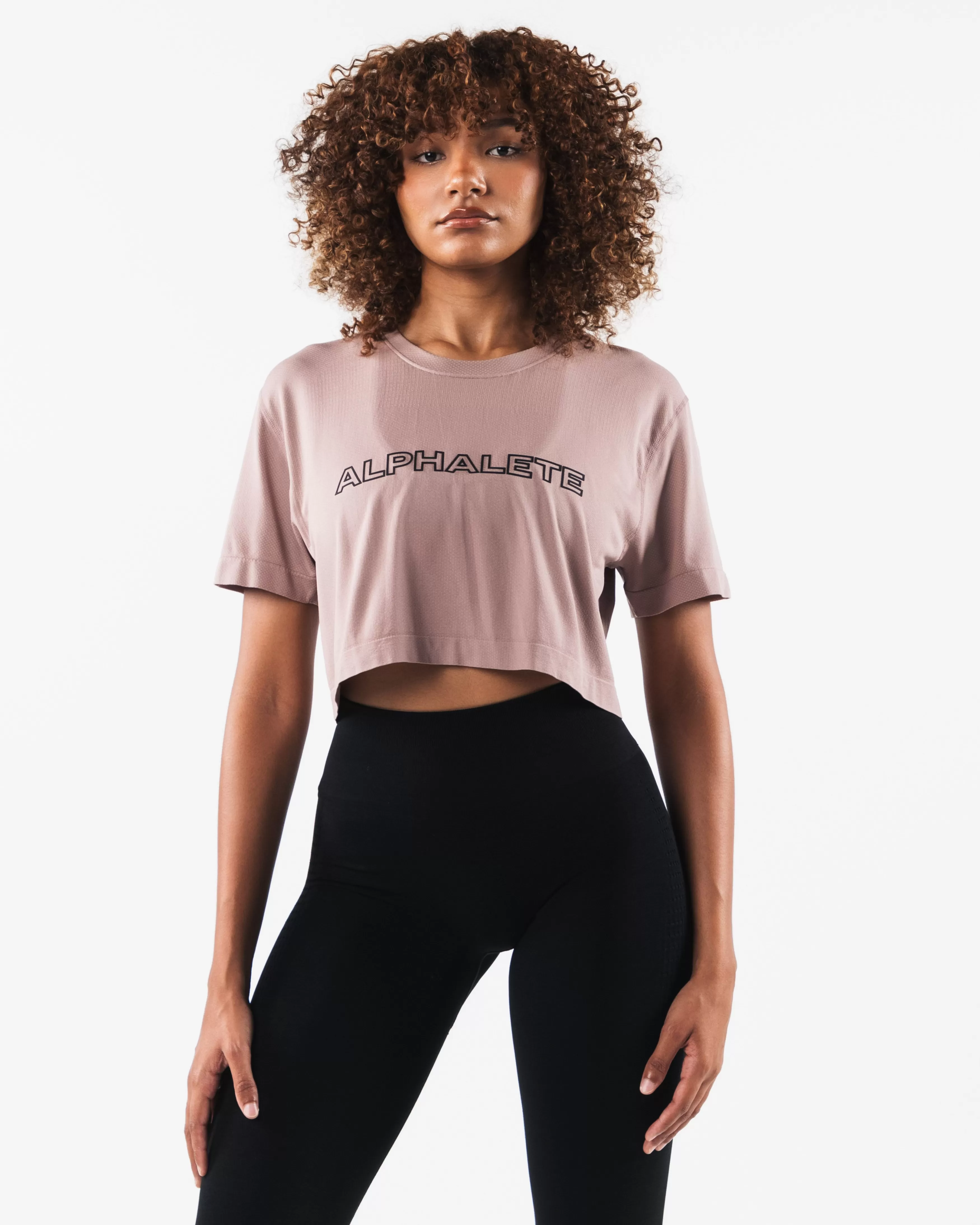 Women Alphalete Athletics T-shirts & Crops>Core Airtech SS Crop