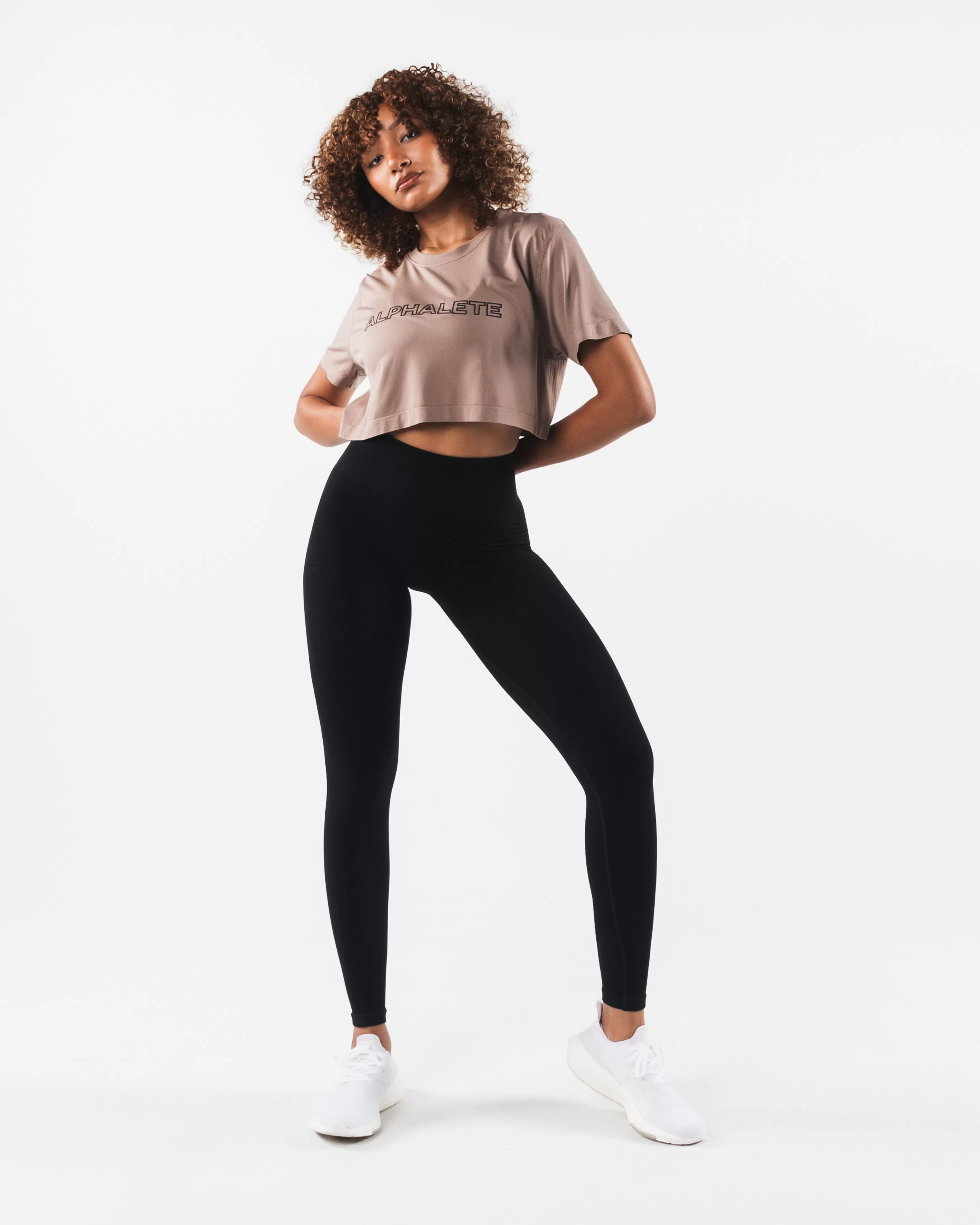 Women Alphalete Athletics T-shirts & Crops>Core Airtech SS Crop