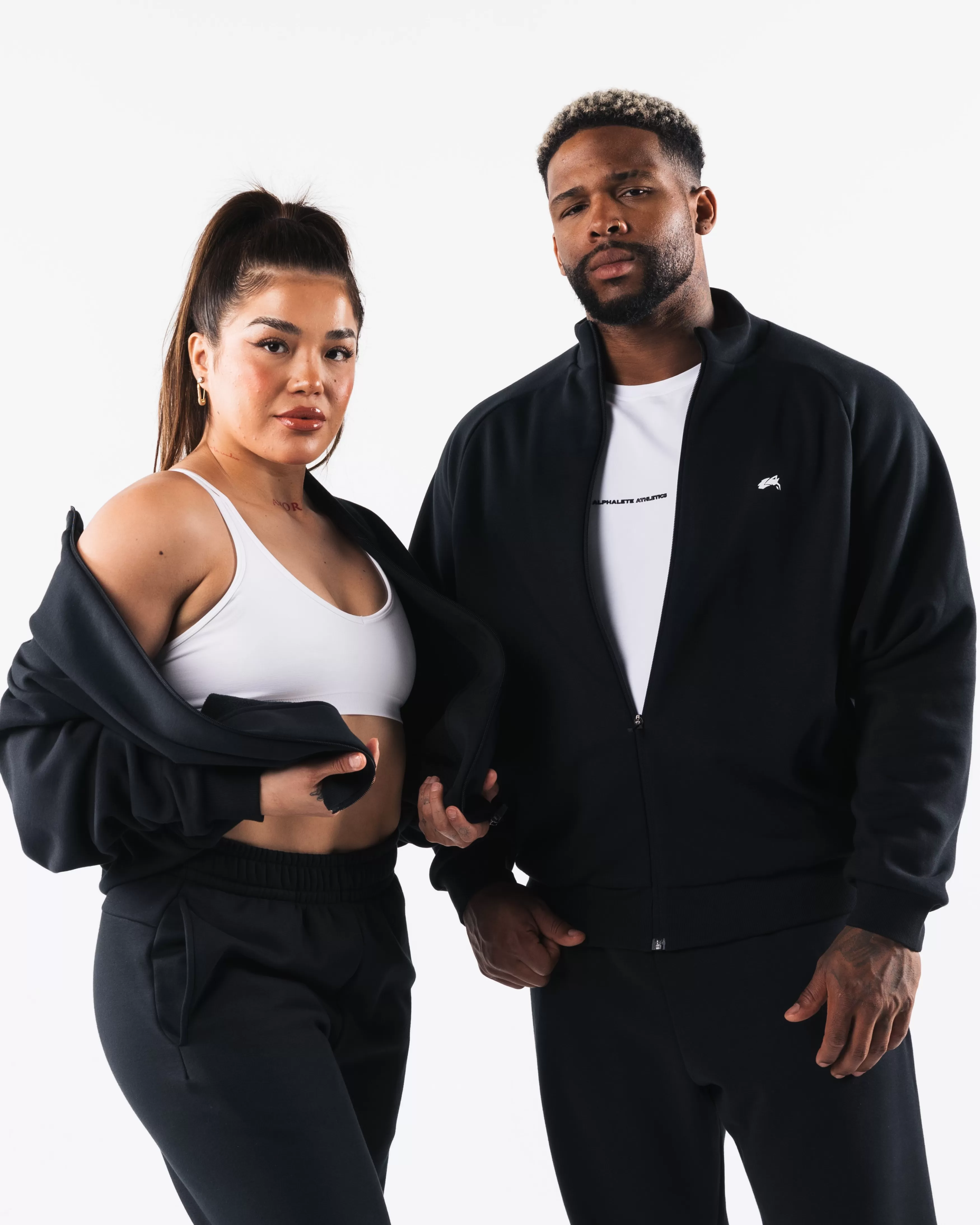 Women Alphalete Athletics Hoodies & Sweatshirts | Hoodies & Jackets>Crest Zip Up