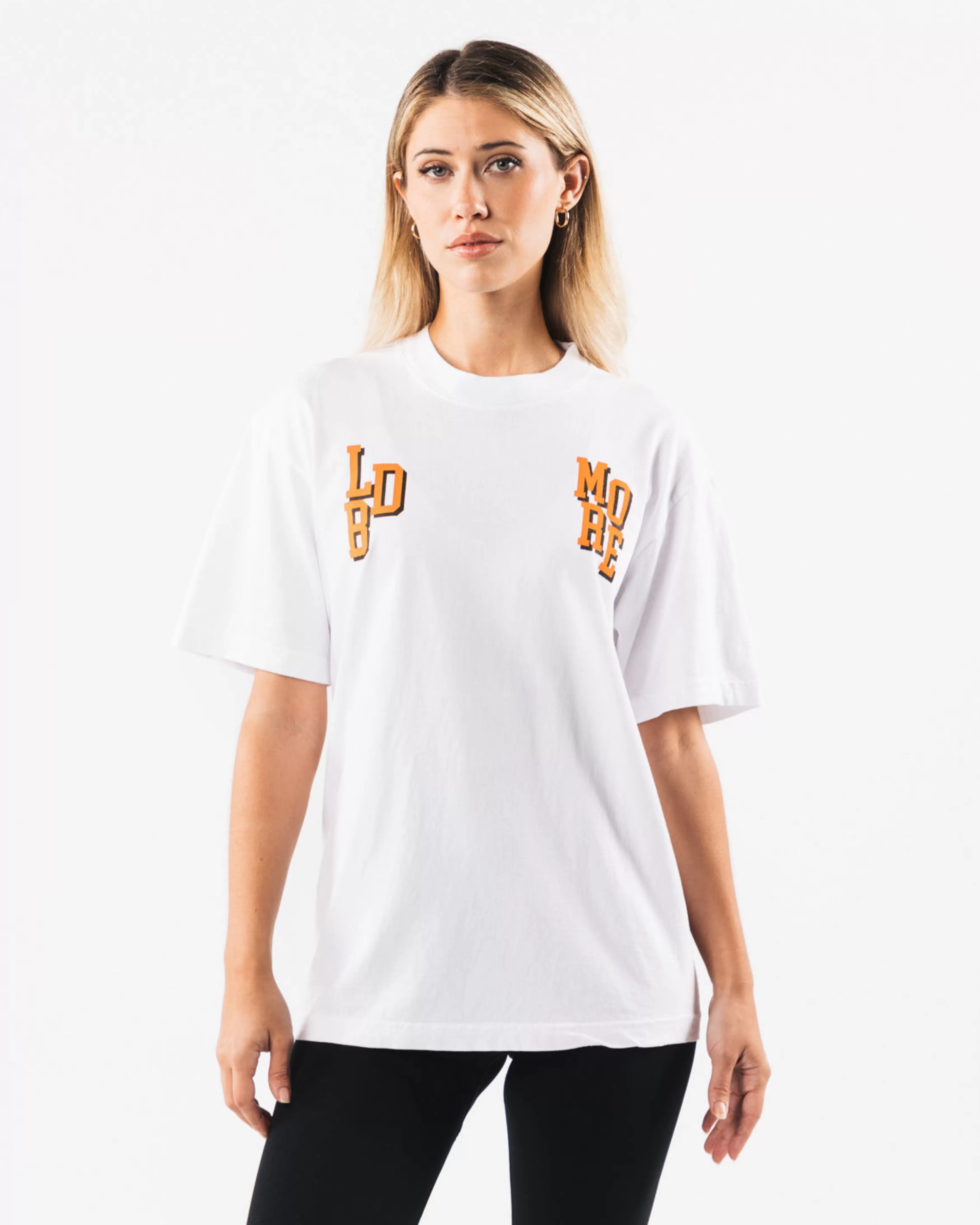 Women Alphalete Athletics T-shirts & Crops>LDB More Letter Tee