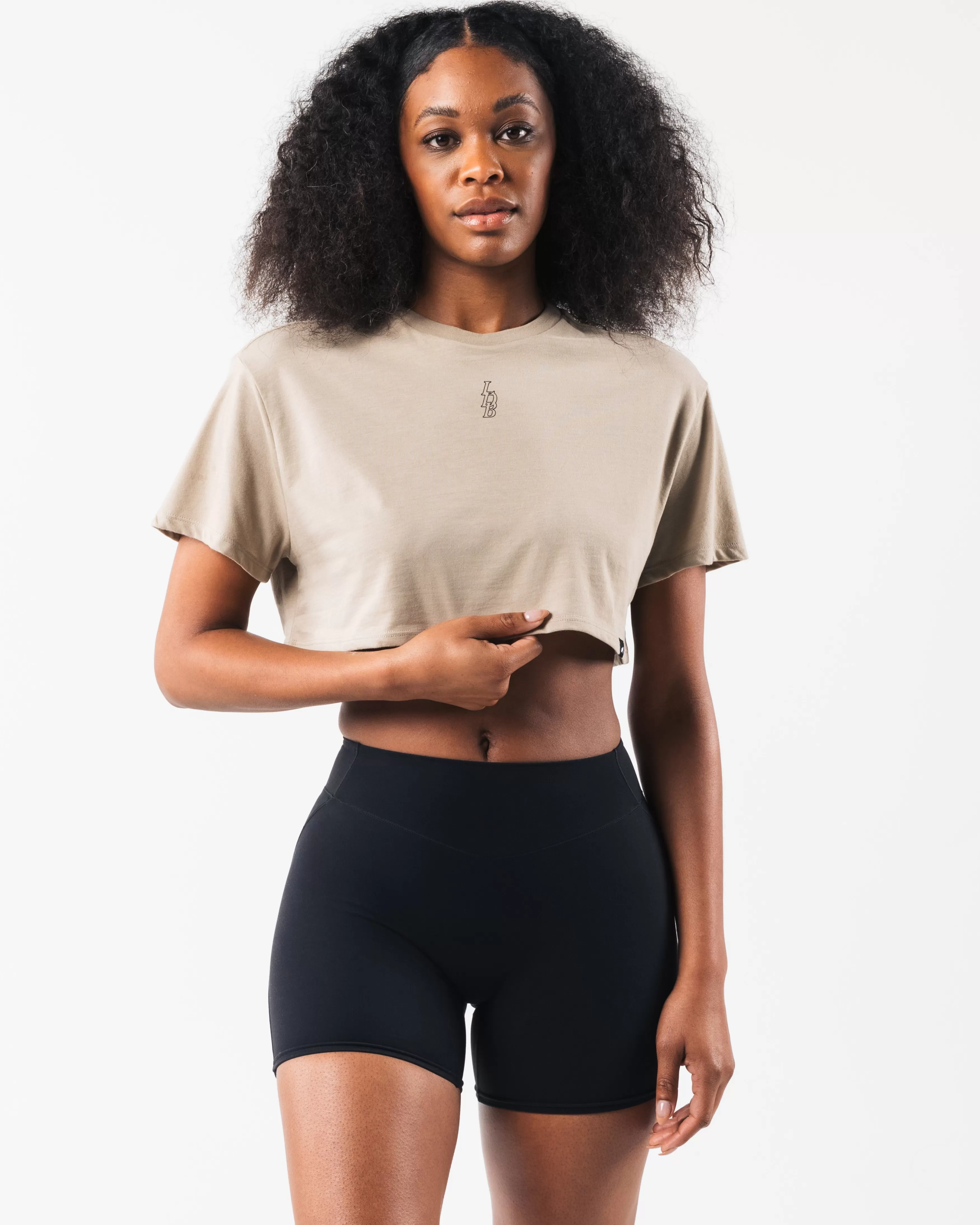 Women Alphalete Athletics T-shirts & Crops>LDB Oversized Crop Tee