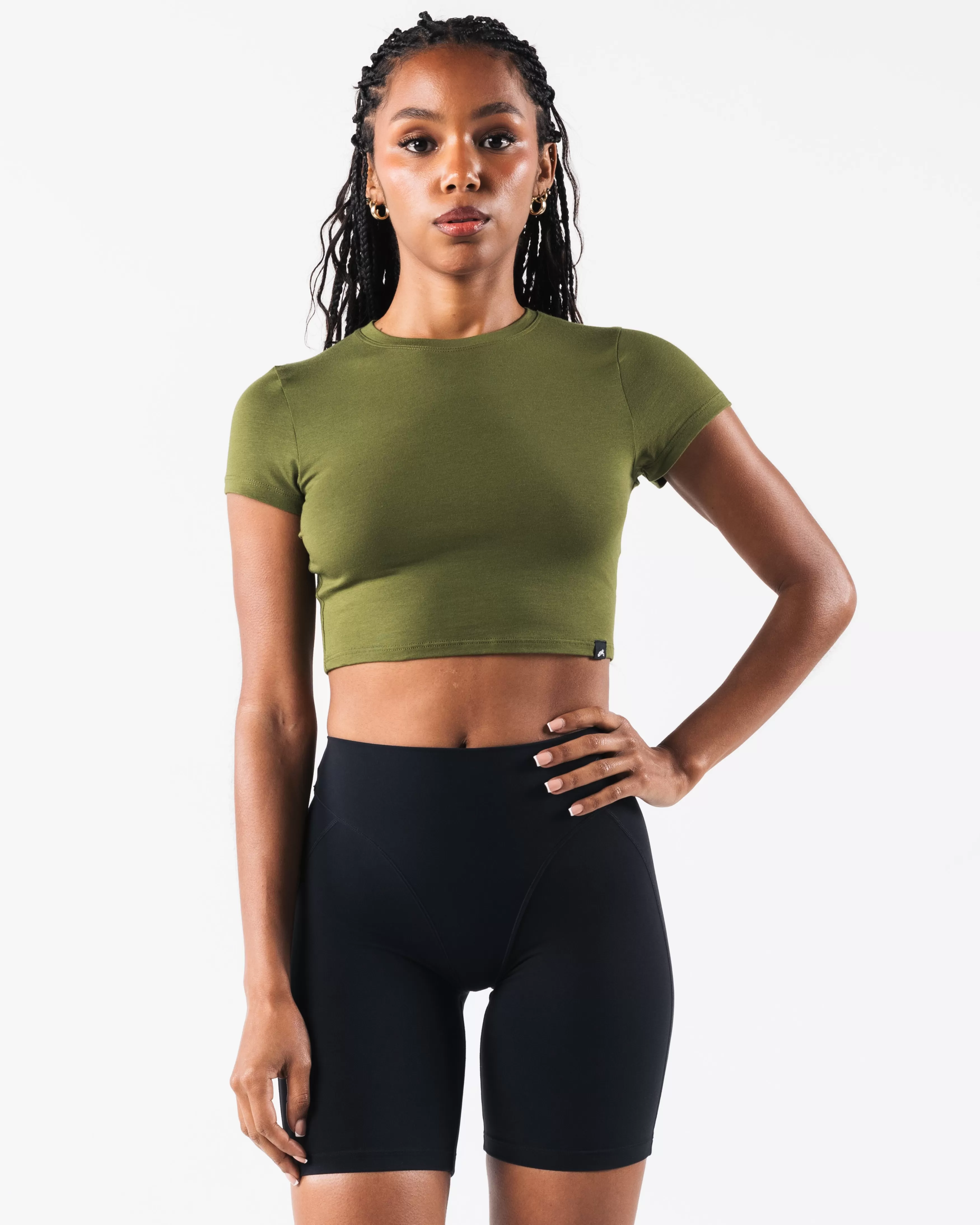 Women Alphalete Athletics T-shirts & Crops>OT Crop Tee