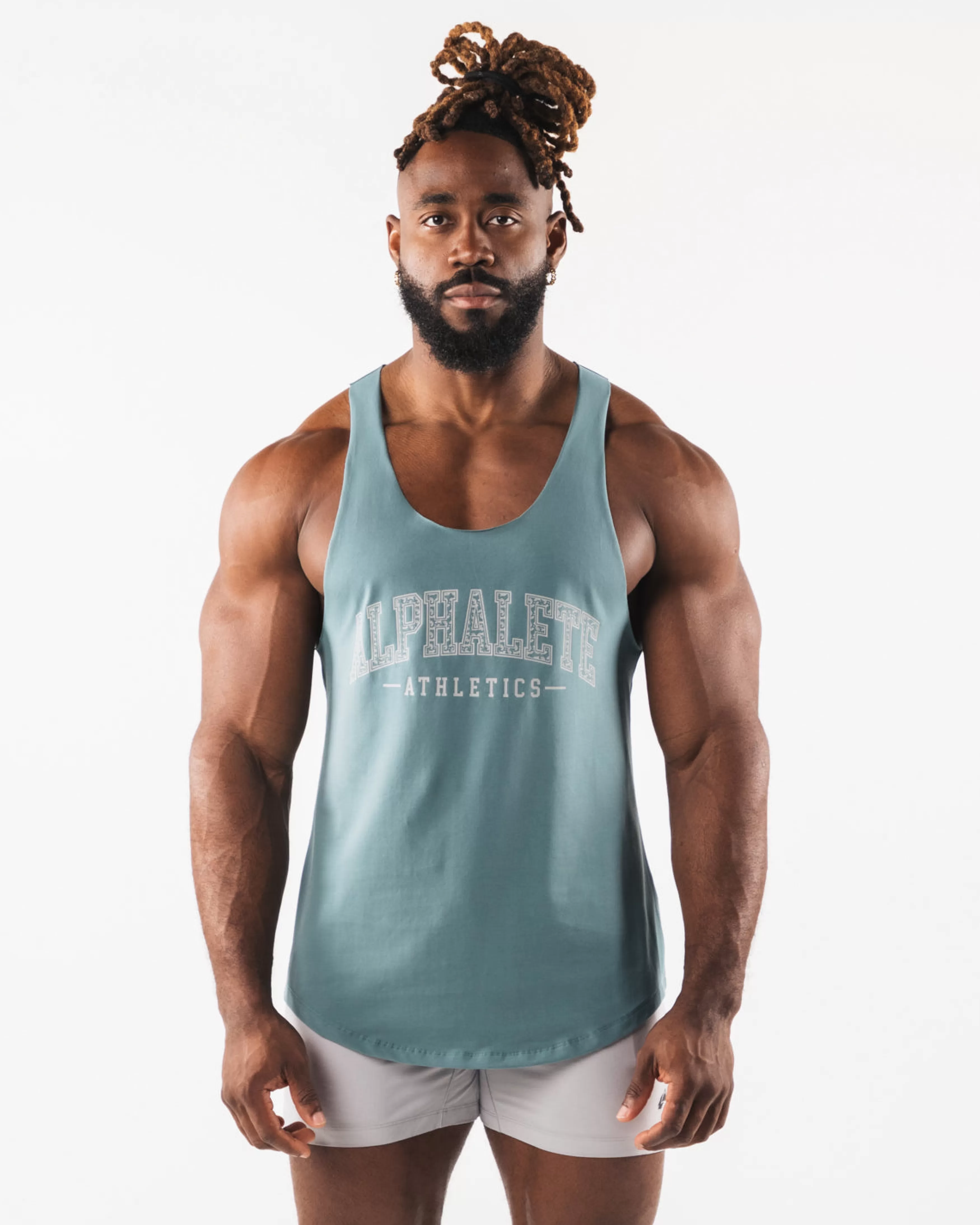 Alphalete Athletics Tanks & Stringers>Paisley Print Raw Cut Tank