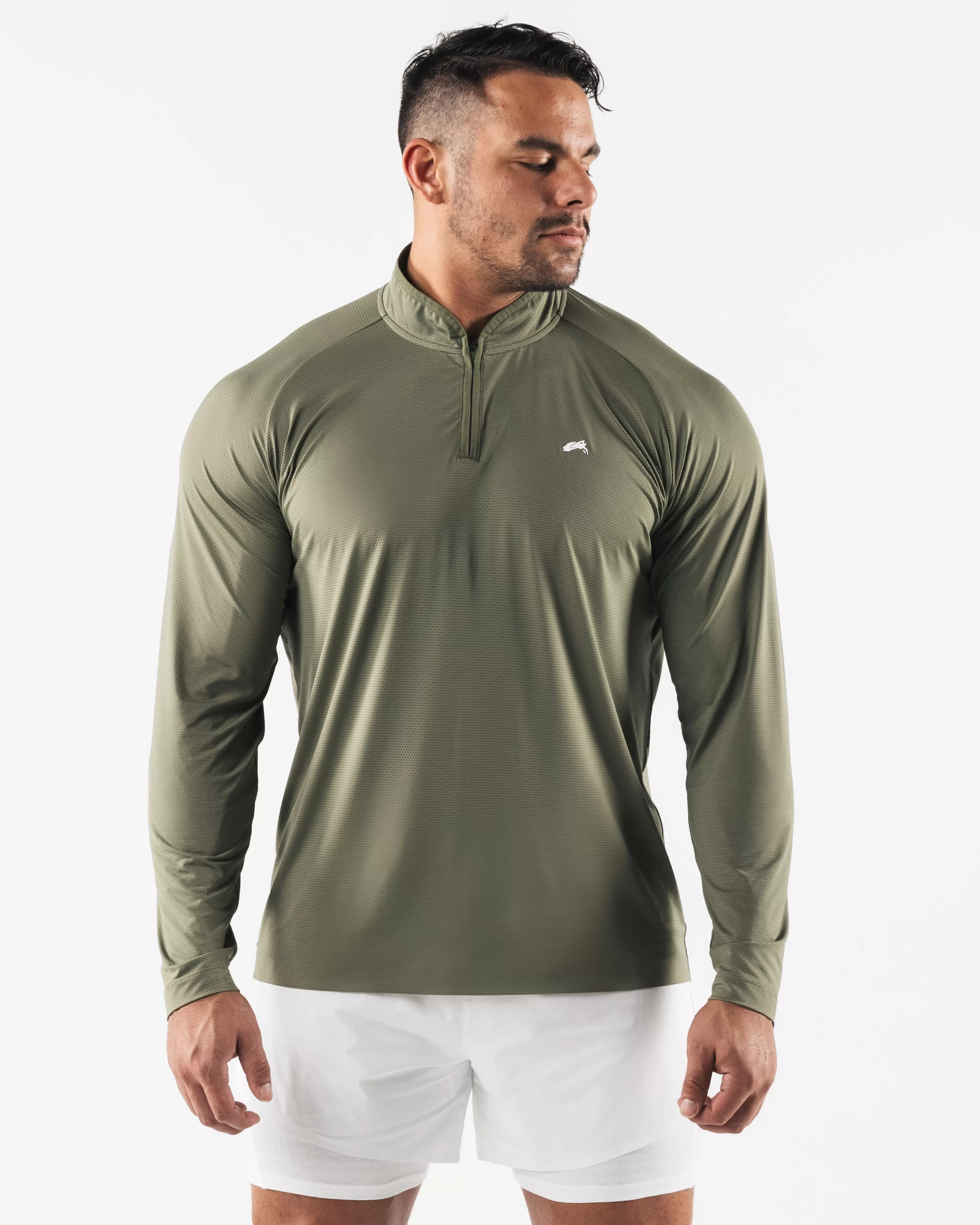 Alphalete Athletics T-shirts | Long Sleeve Shirts>Racer Quarter Zip