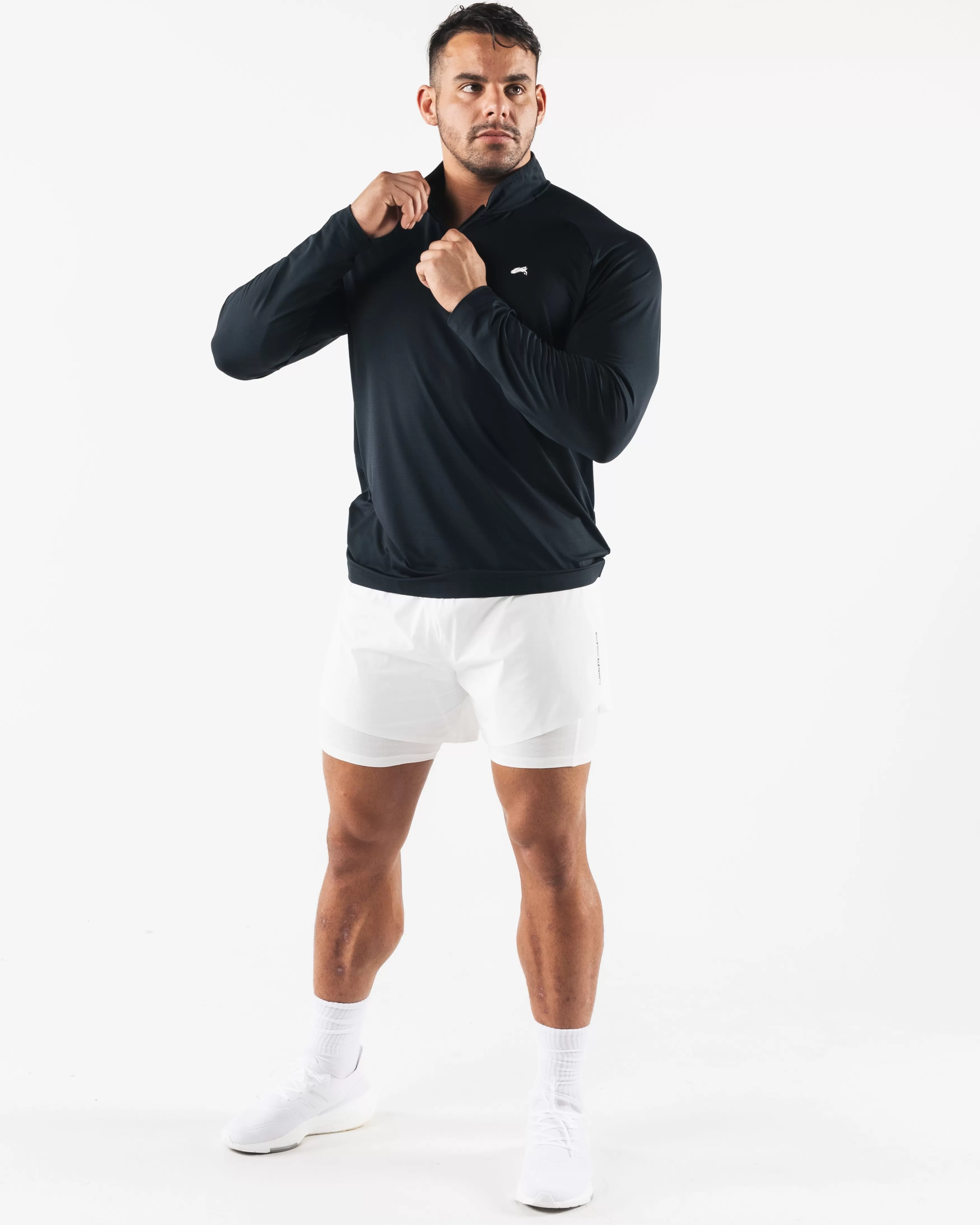 Alphalete Athletics T-shirts | Long Sleeve Shirts>Racer Quarter Zip