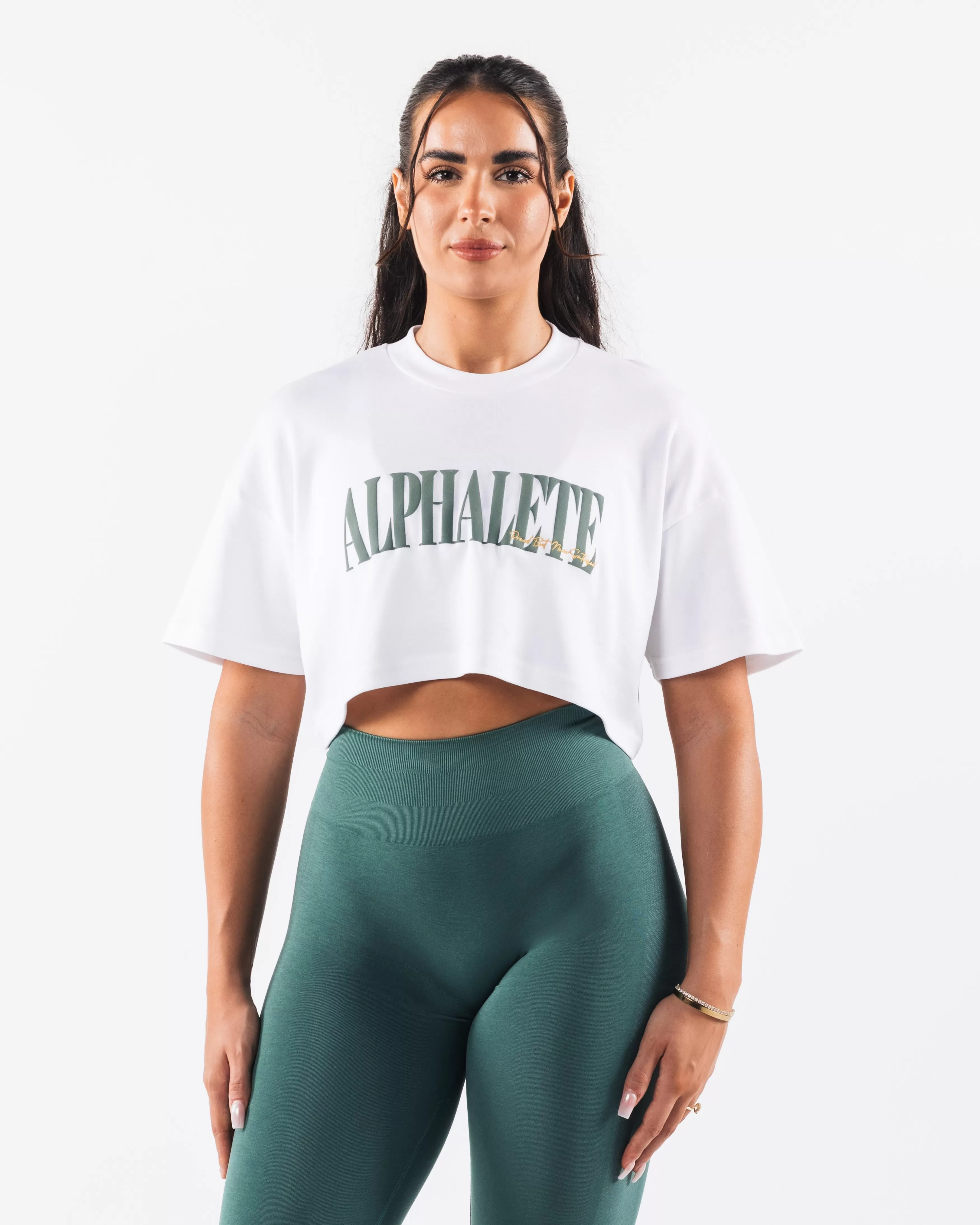 Women Alphalete Athletics T-shirts & Crops>Republic Crop Tee