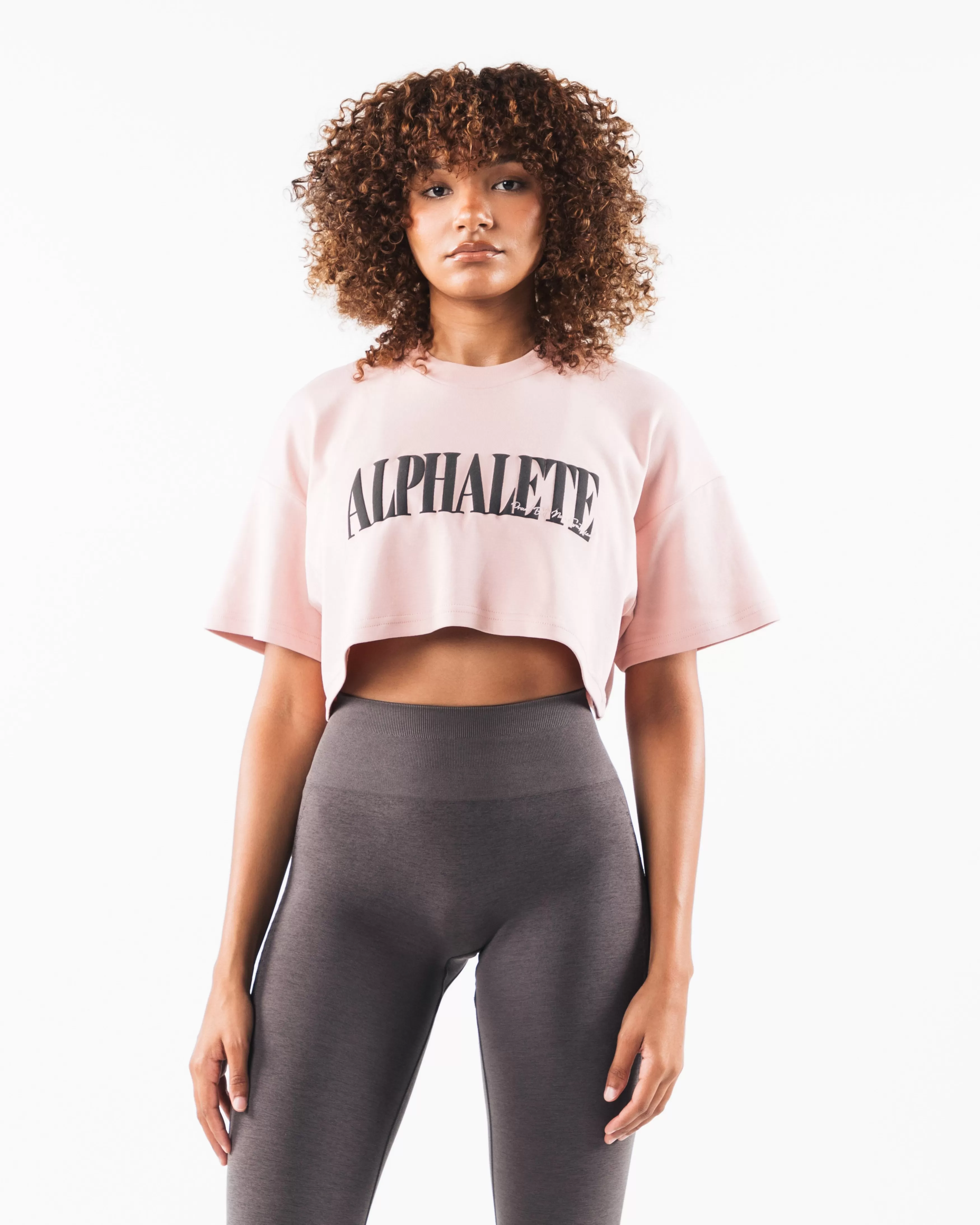 Women Alphalete Athletics T-shirts & Crops>Republic Crop Tee