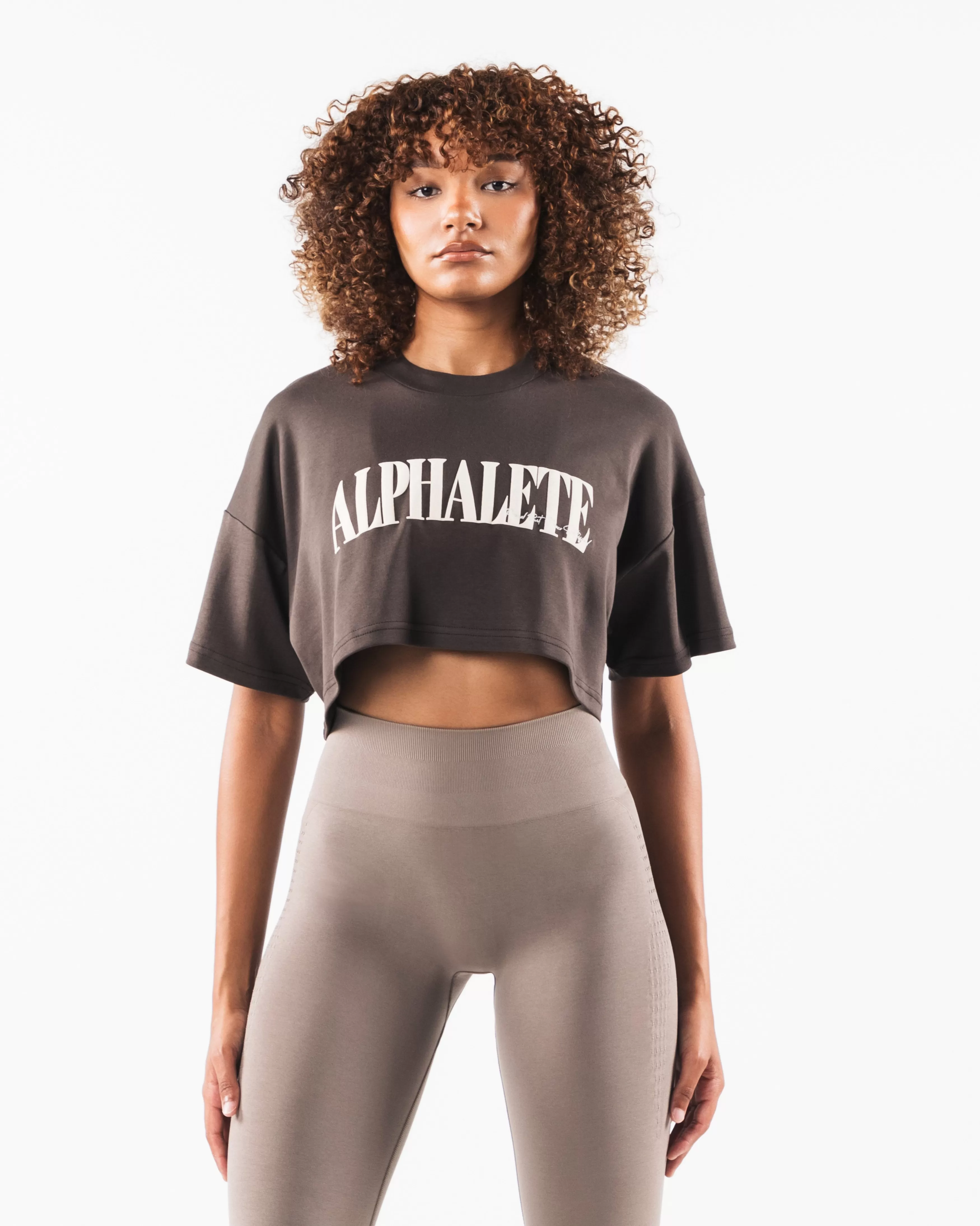 Women Alphalete Athletics T-shirts & Crops>Republic Crop Tee