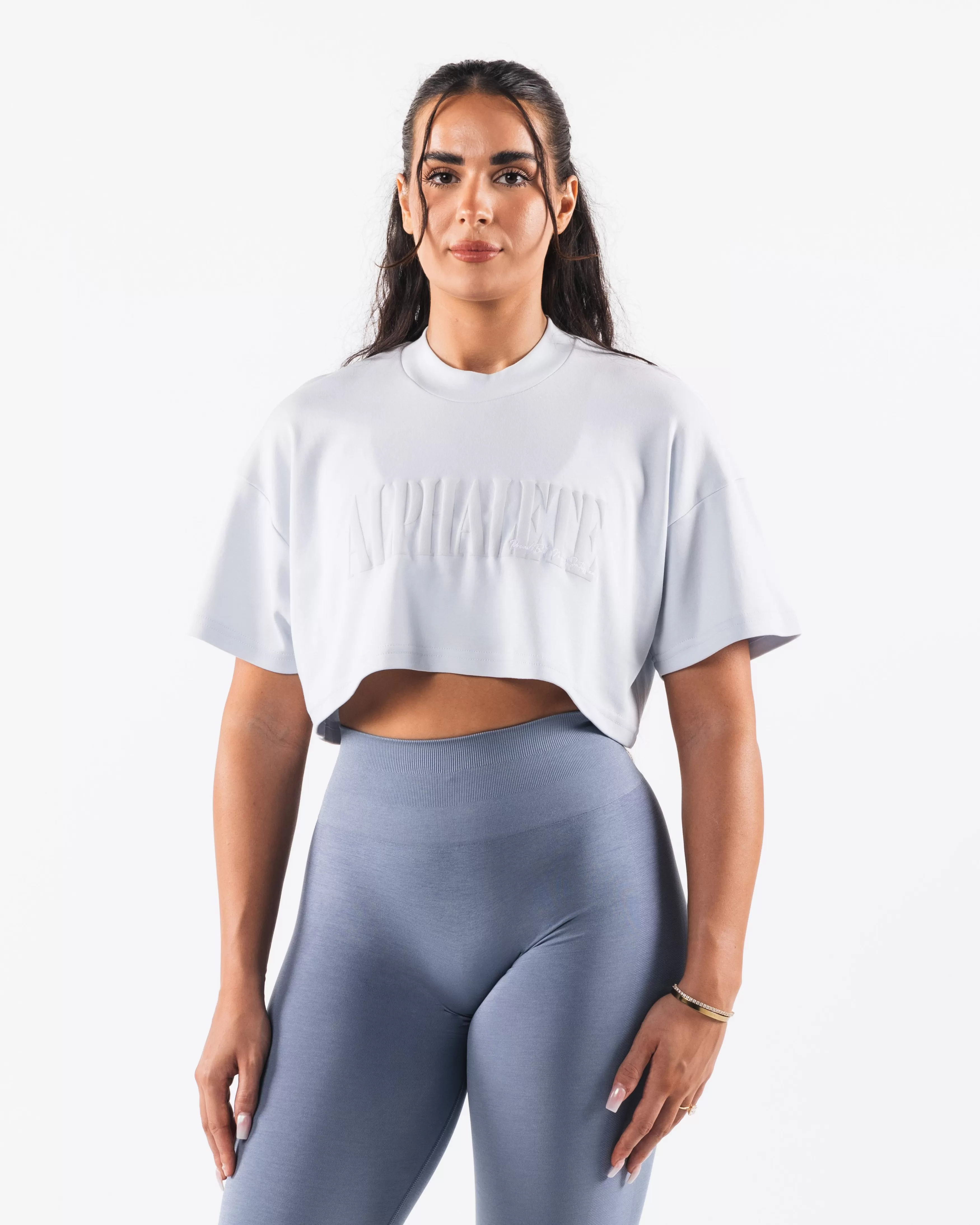 Women Alphalete Athletics T-shirts & Crops>Republic Crop Tee