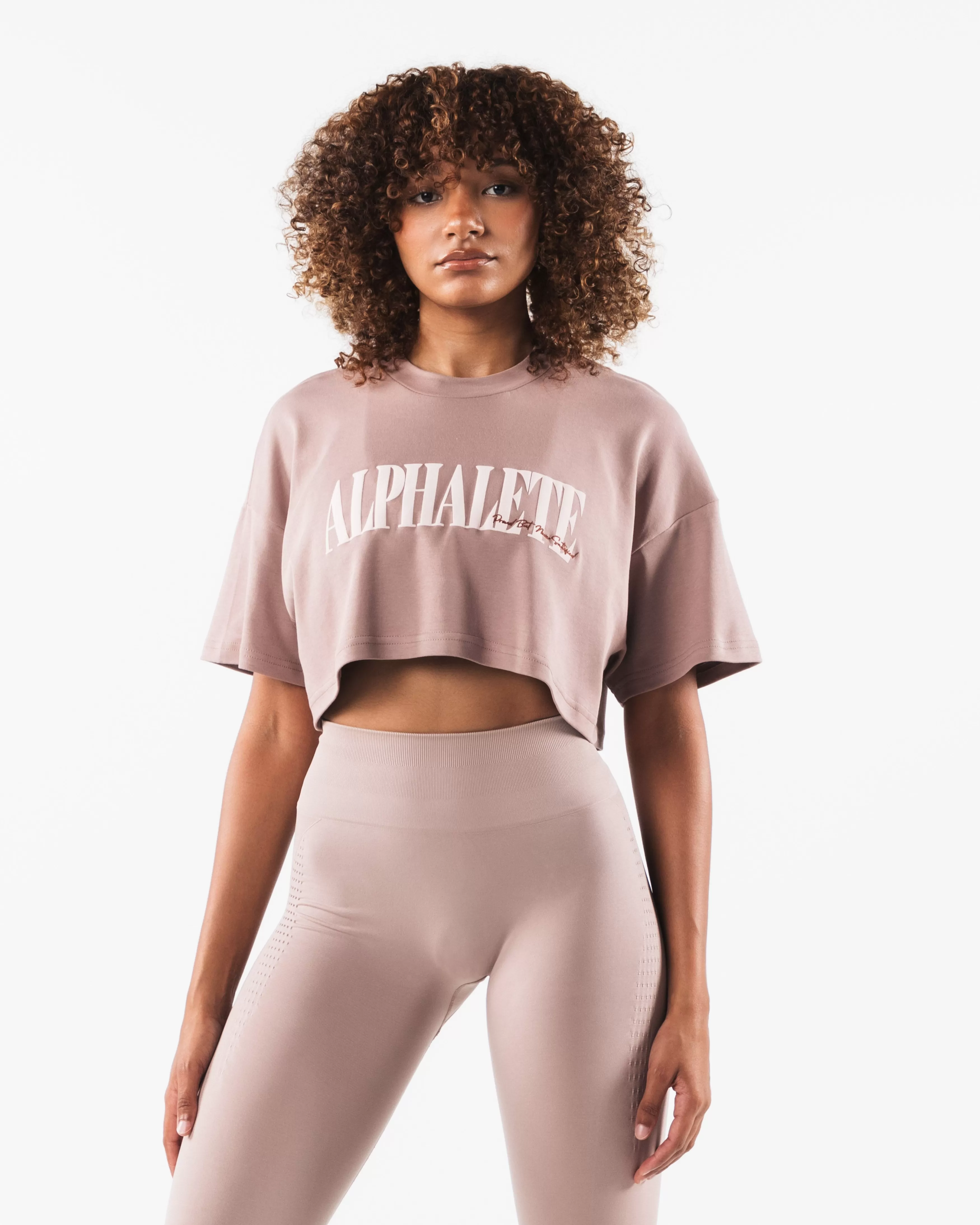 Women Alphalete Athletics T-shirts & Crops>Republic Crop Tee