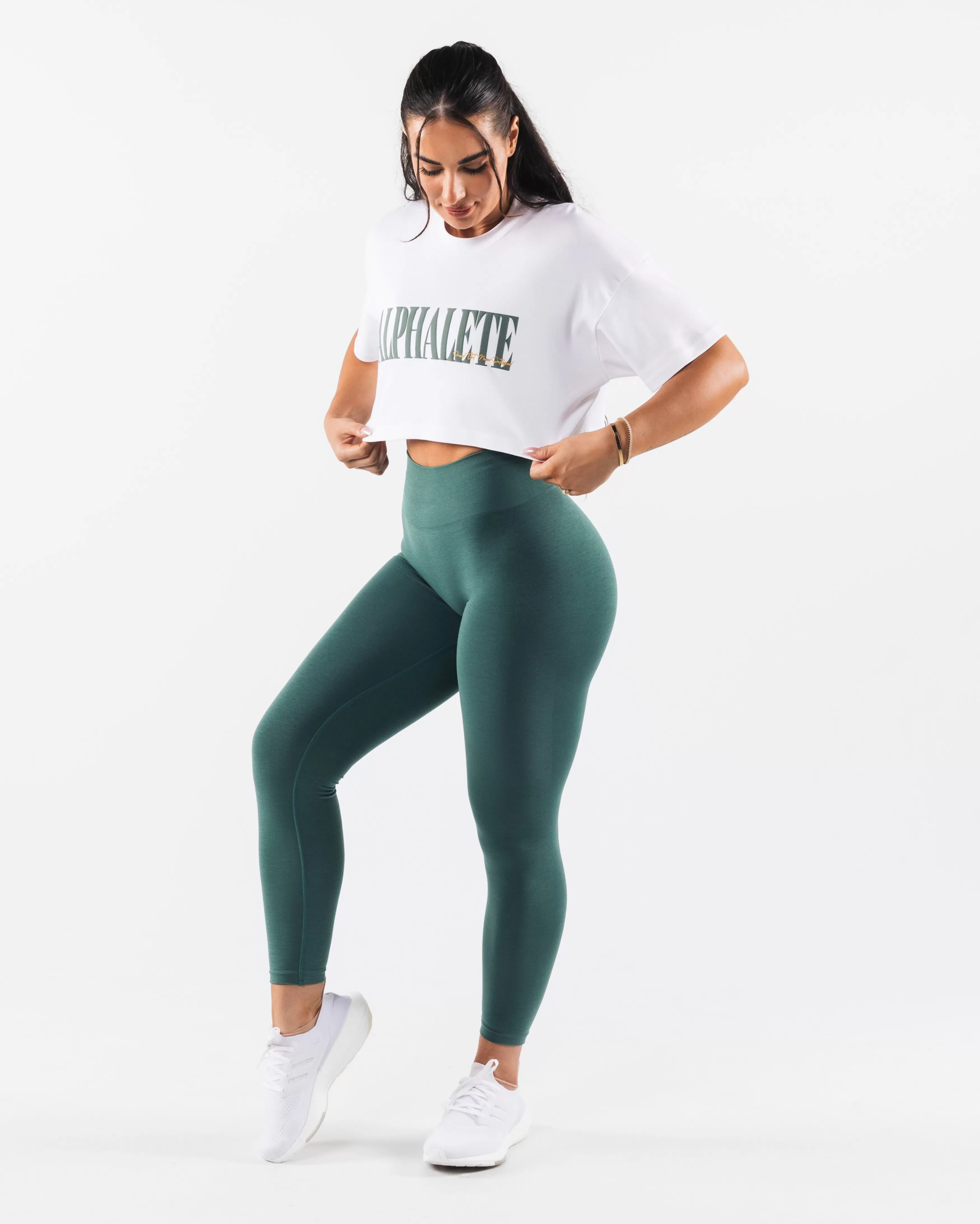 Women Alphalete Athletics T-shirts & Crops>Republic Crop Tee