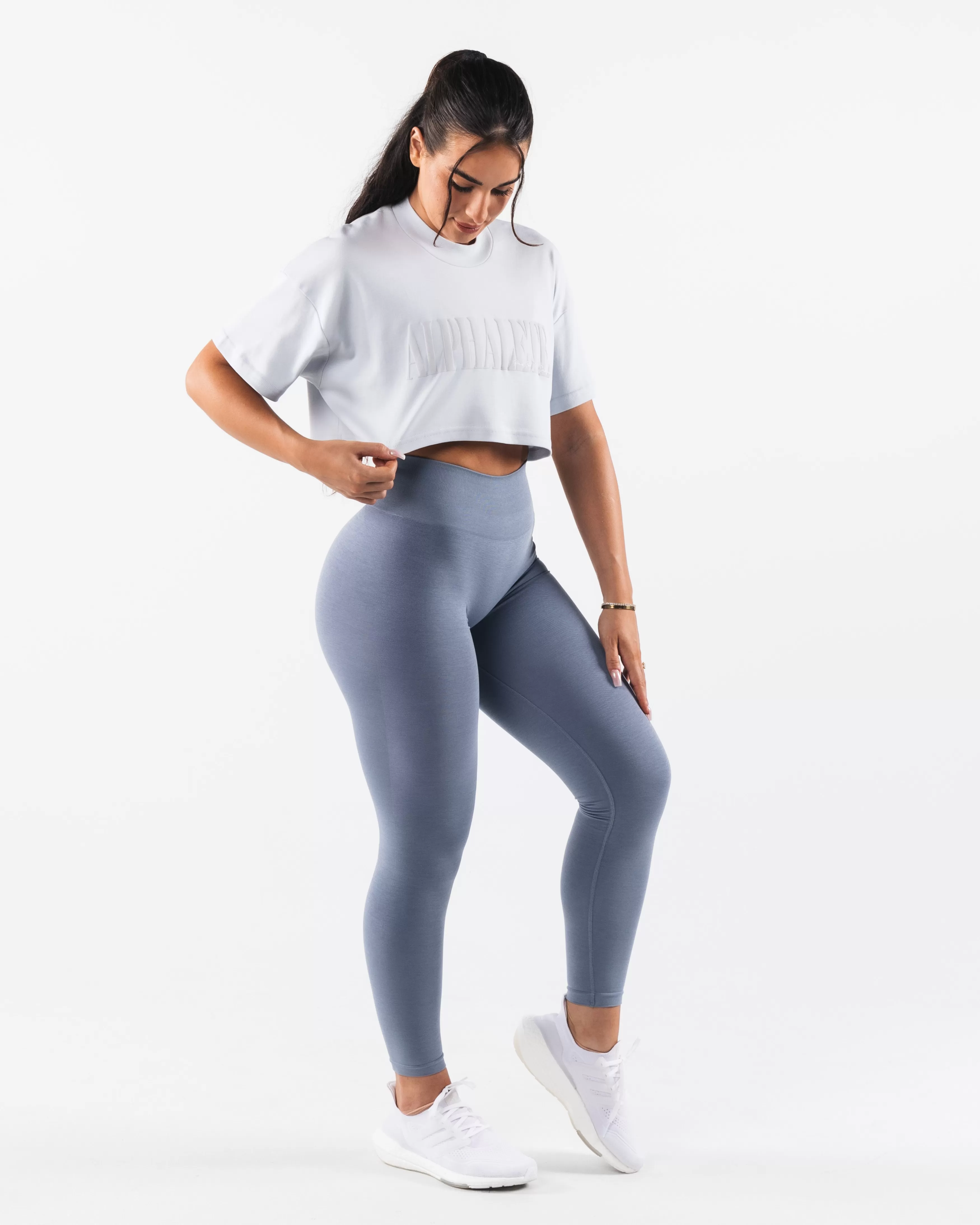 Women Alphalete Athletics T-shirts & Crops>Republic Crop Tee