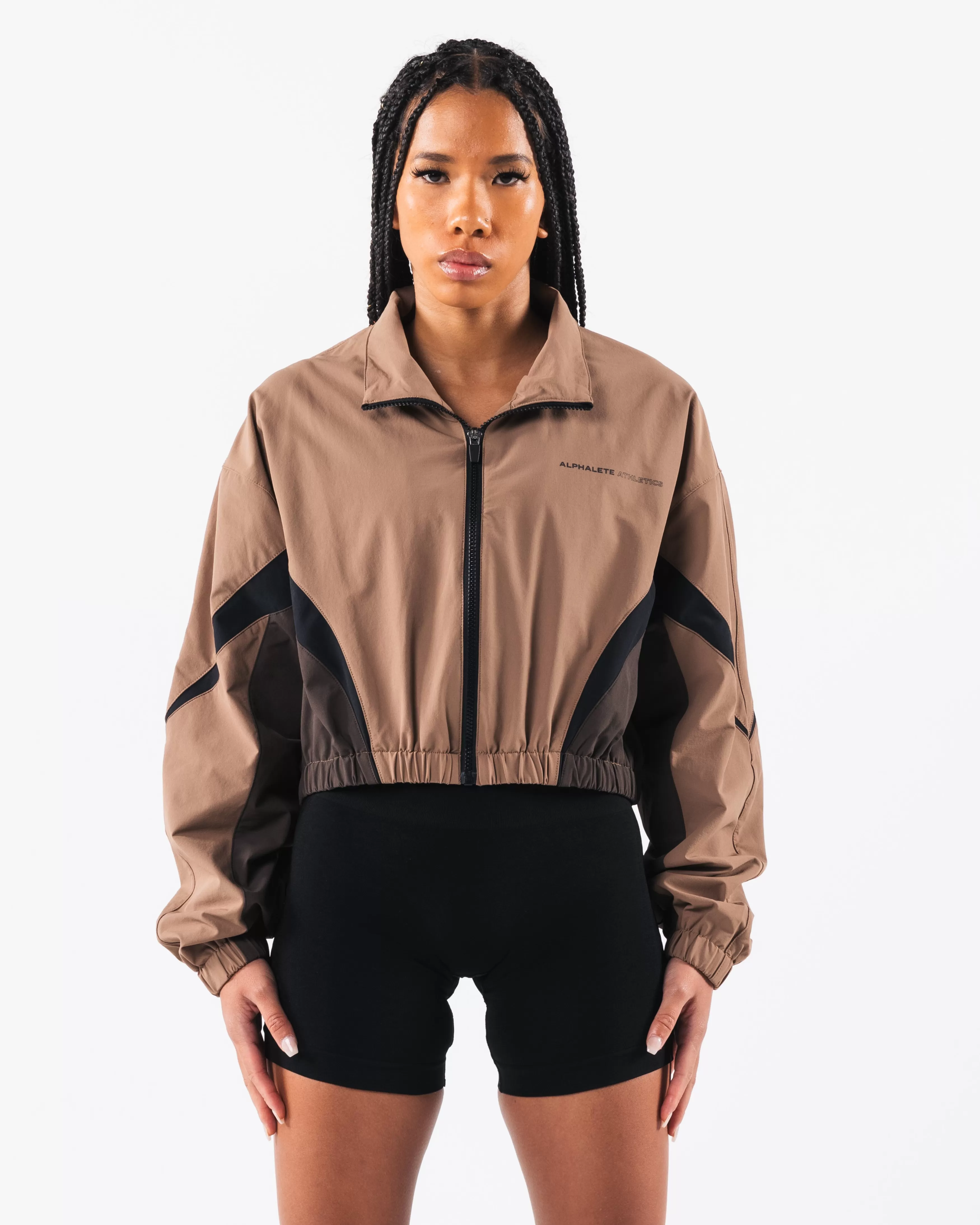 Women Alphalete Athletics Hoodies & Sweatshirts>Retro Crop Jacket