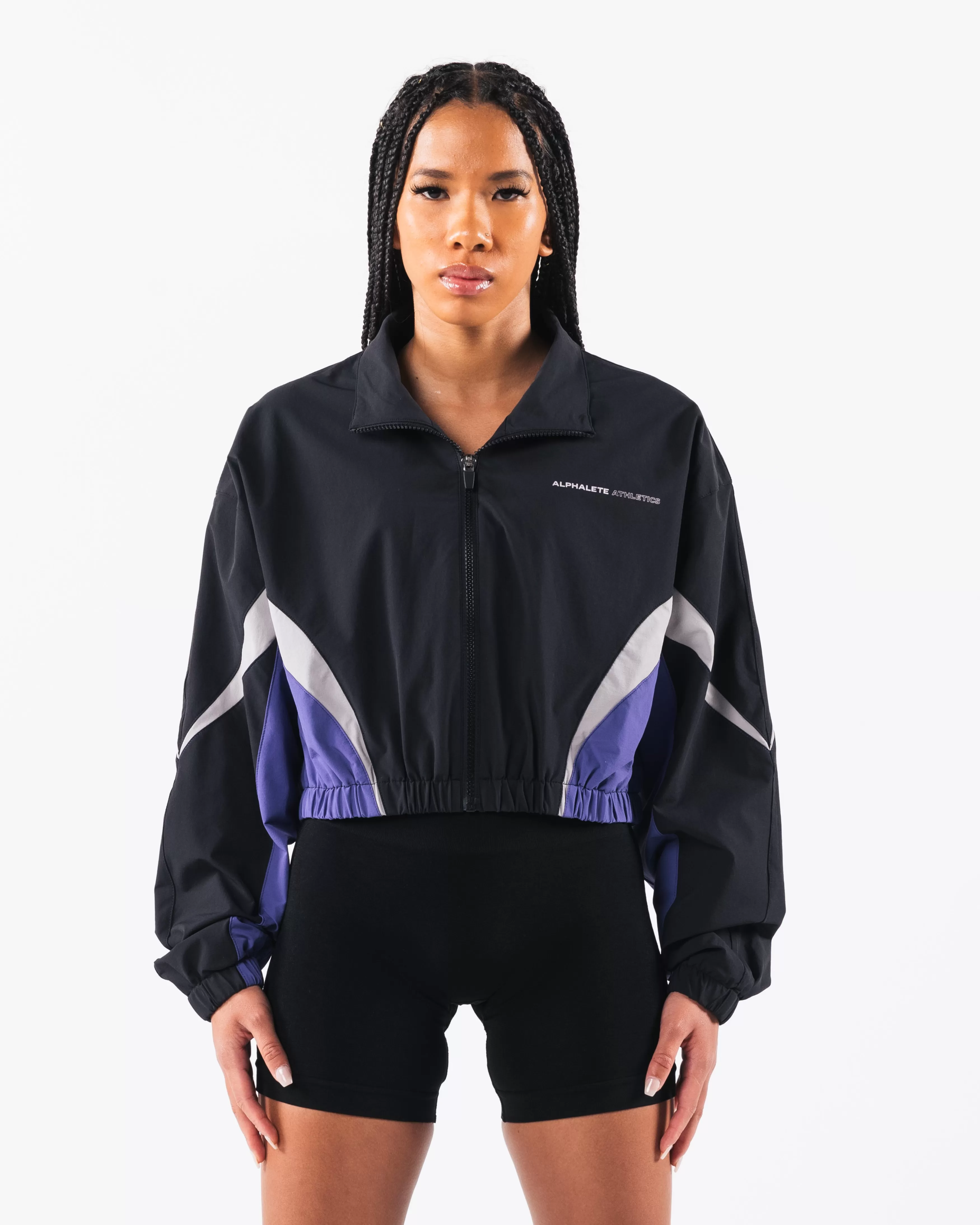 Women Alphalete Athletics Hoodies & Sweatshirts>Retro Crop Jacket