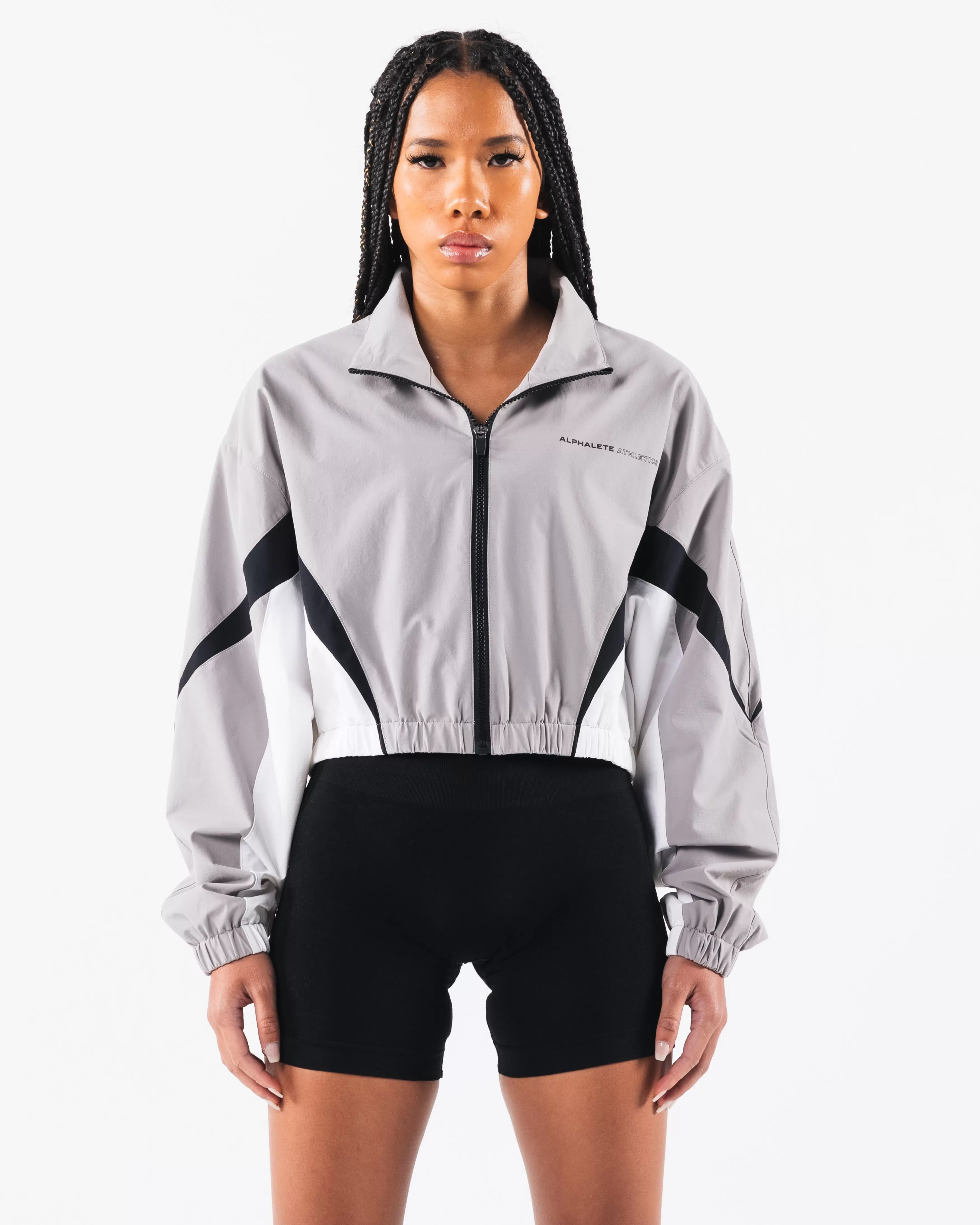 Women Alphalete Athletics Hoodies & Sweatshirts>Retro Crop Jacket