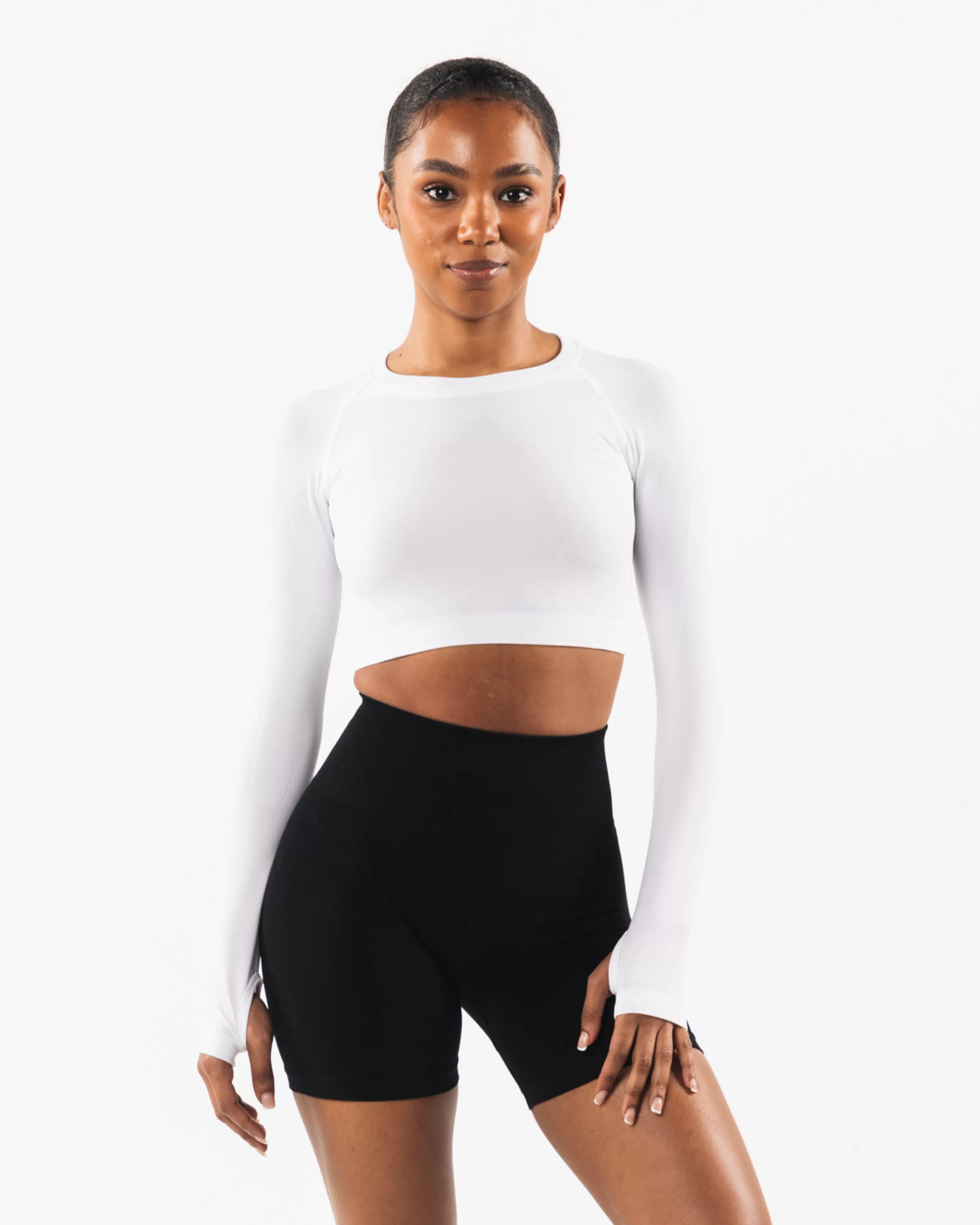 Women Alphalete Athletics T-shirts & Crops>Stratus LS Crop