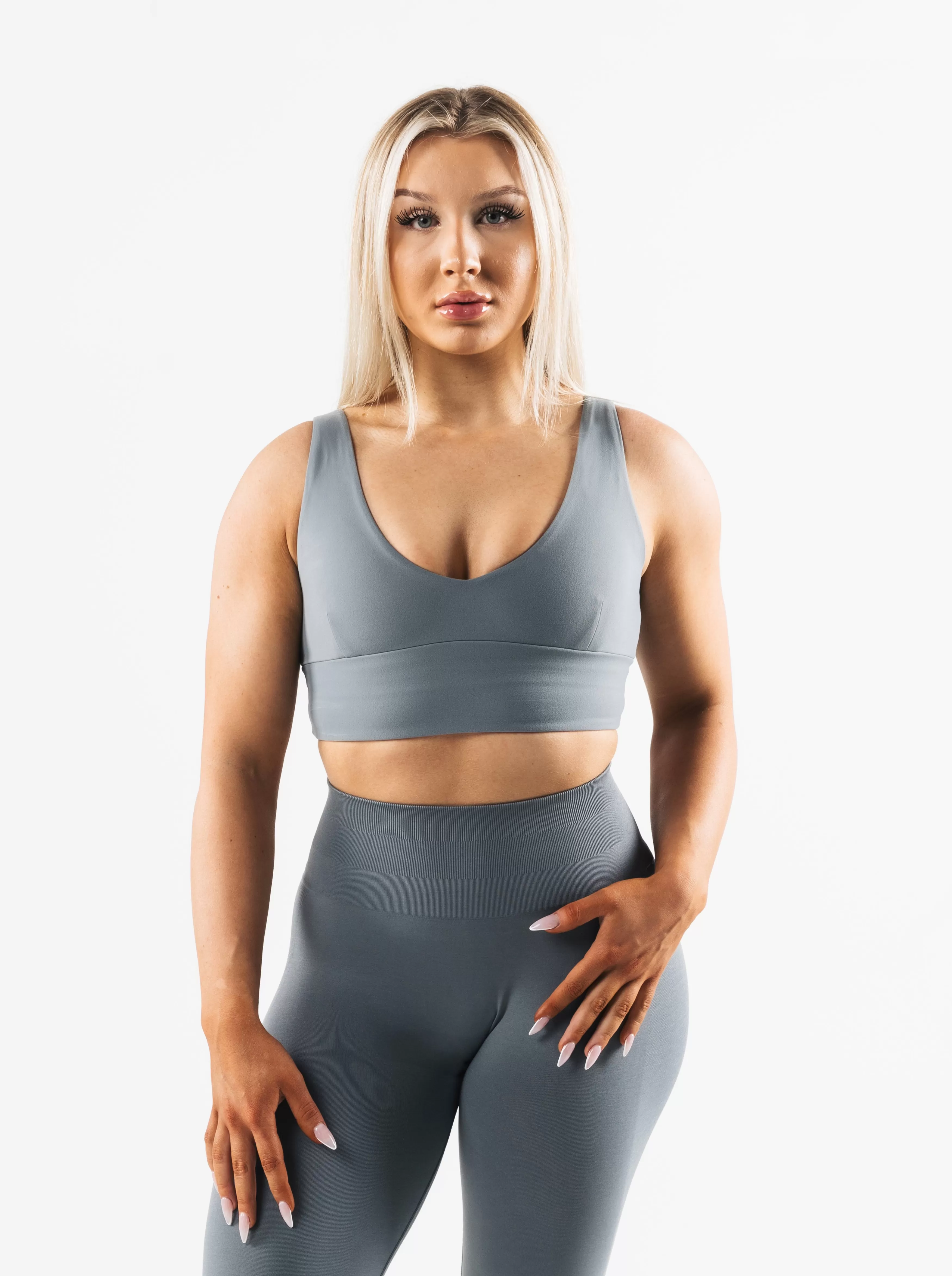 Women Alphalete Athletics Bras>Tenacity Celeste Bra A/B Cup