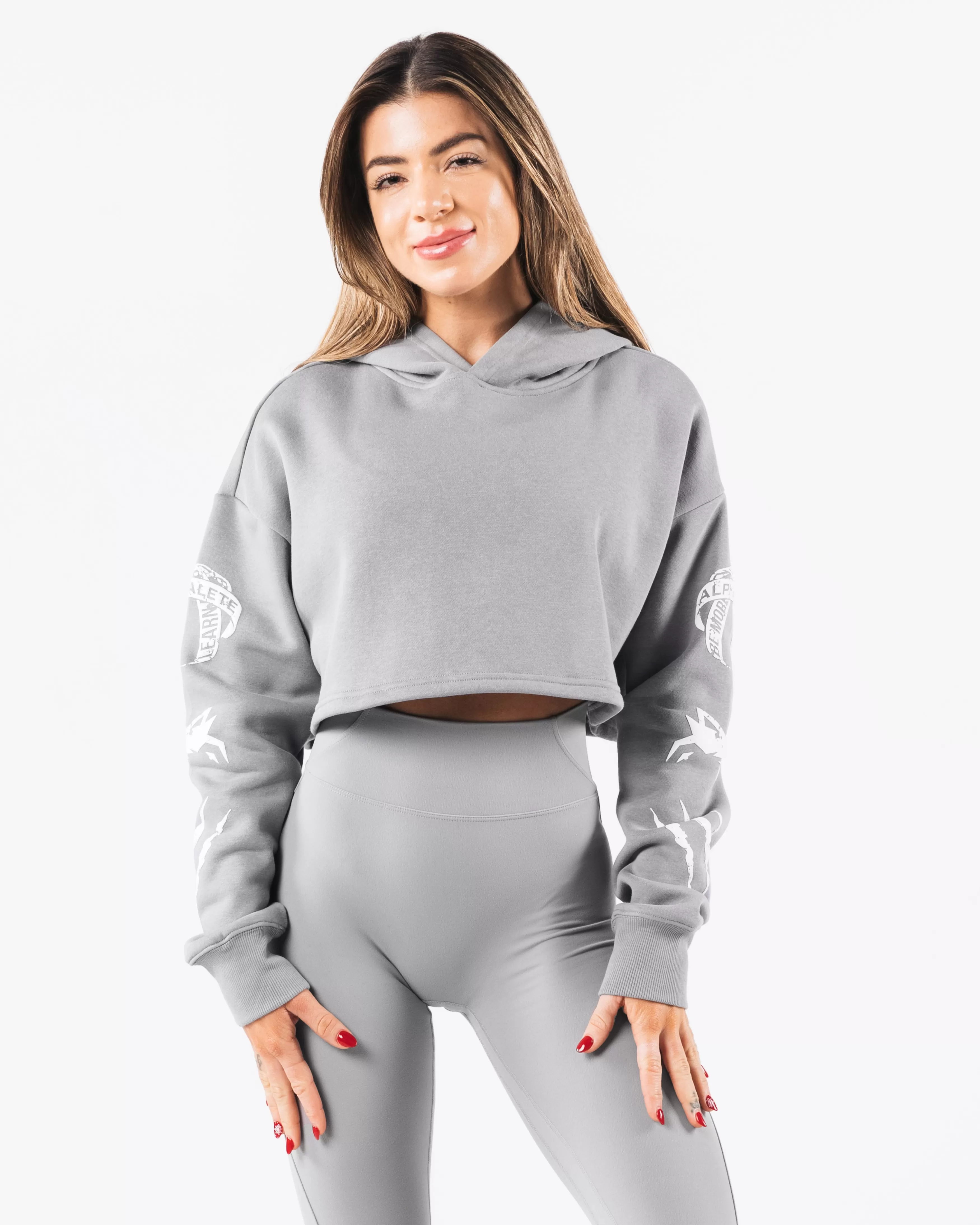 Women Alphalete Athletics Hoodies & Sweatshirts>Trilogy Crop Hoodie