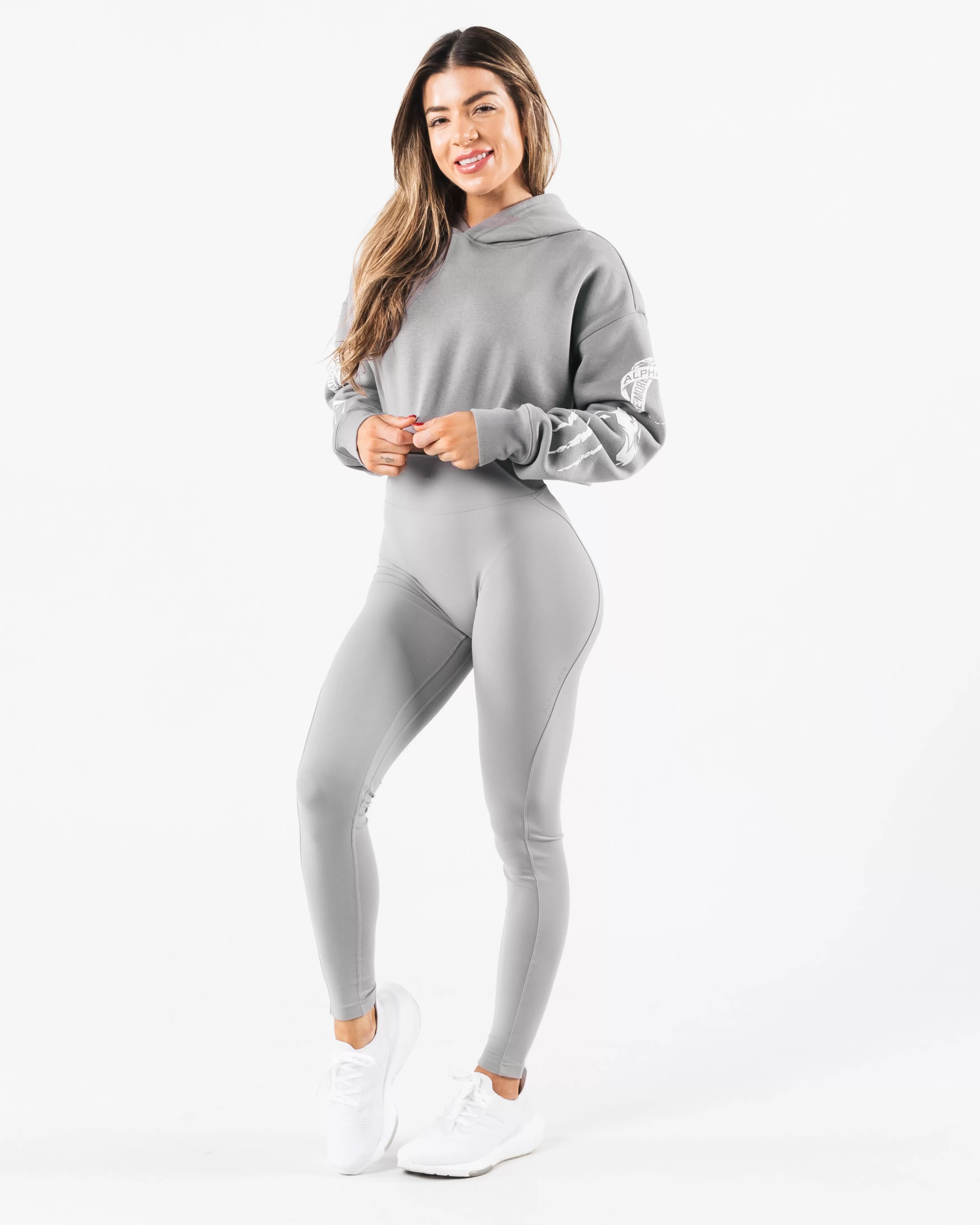 Women Alphalete Athletics Hoodies & Sweatshirts>Trilogy Crop Hoodie