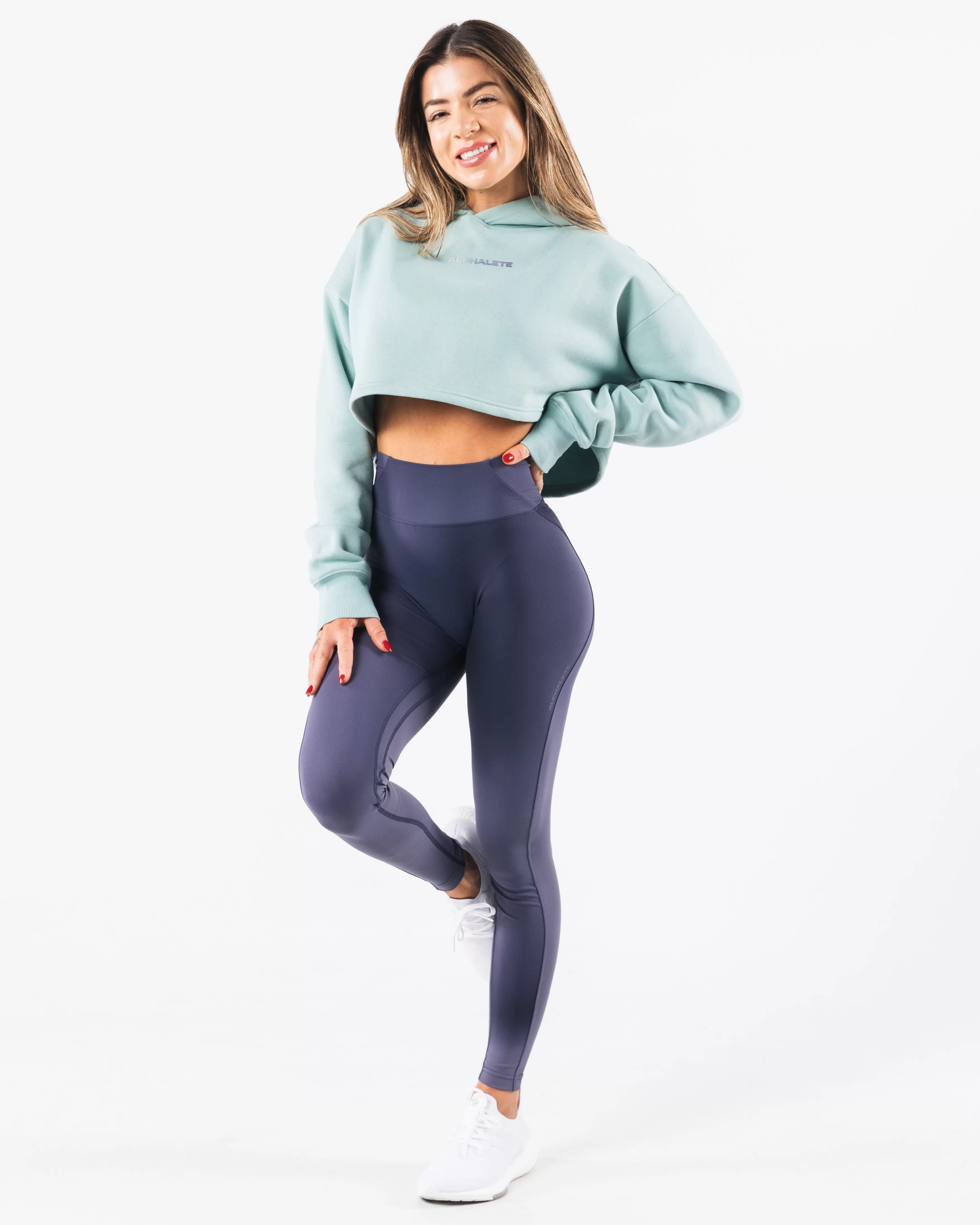 Women Alphalete Athletics Hoodies & Sweatshirts>Trilogy Crop Hoodie