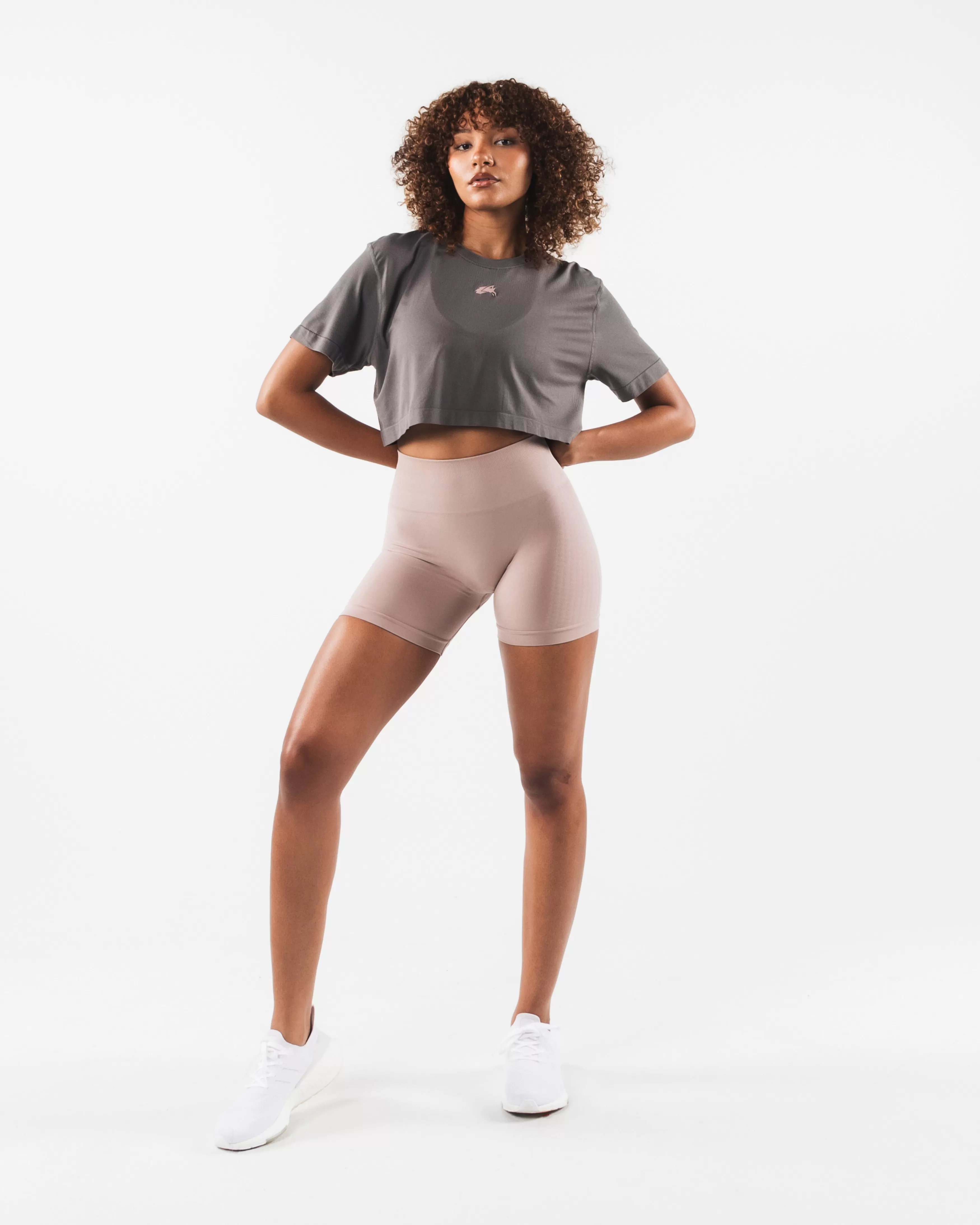 Women Alphalete Athletics T-shirts & Crops>Wolf Head Airtech SS Crop