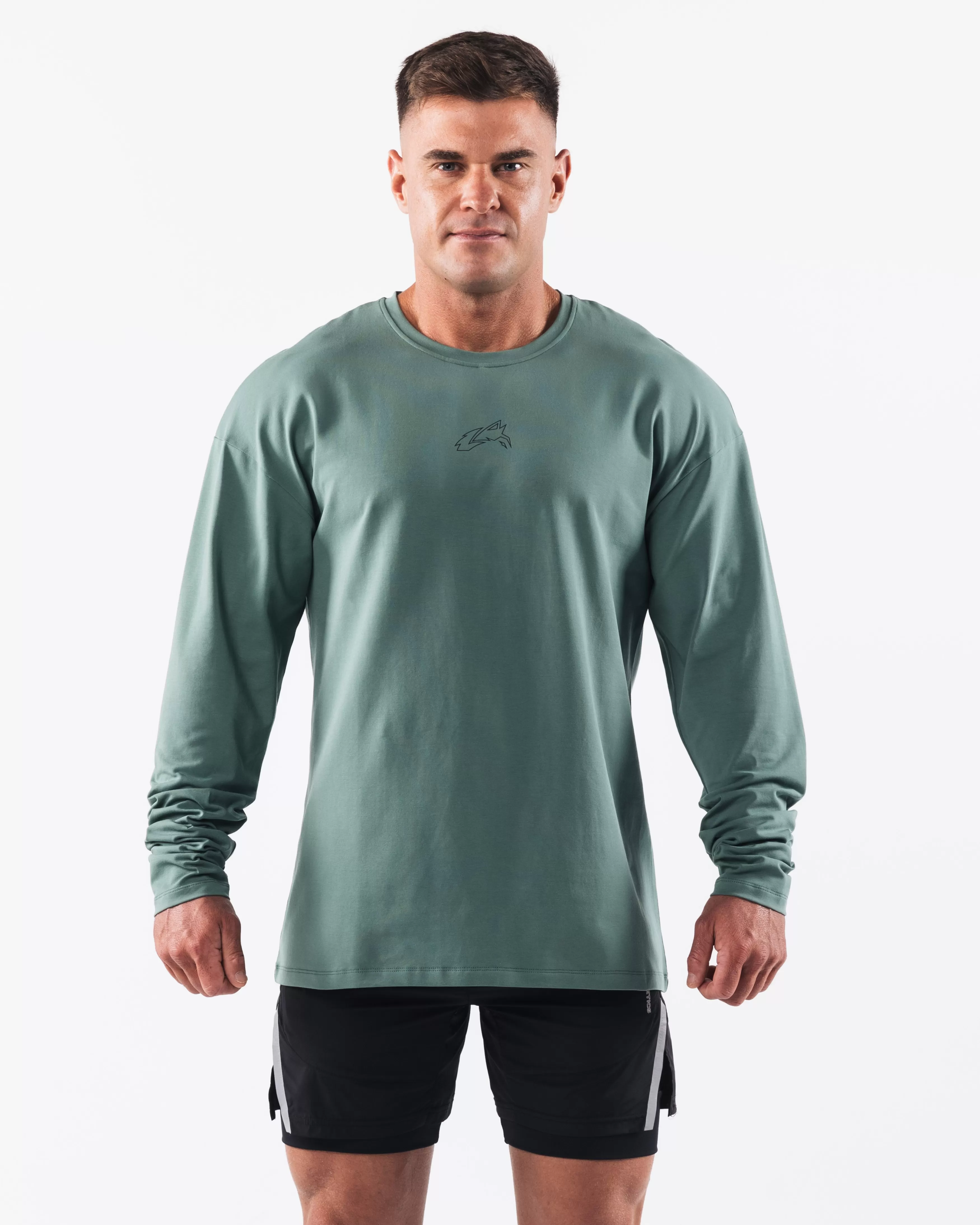 Alphalete Athletics T-shirts | Long Sleeve Shirts>Wolf Head LS Tee