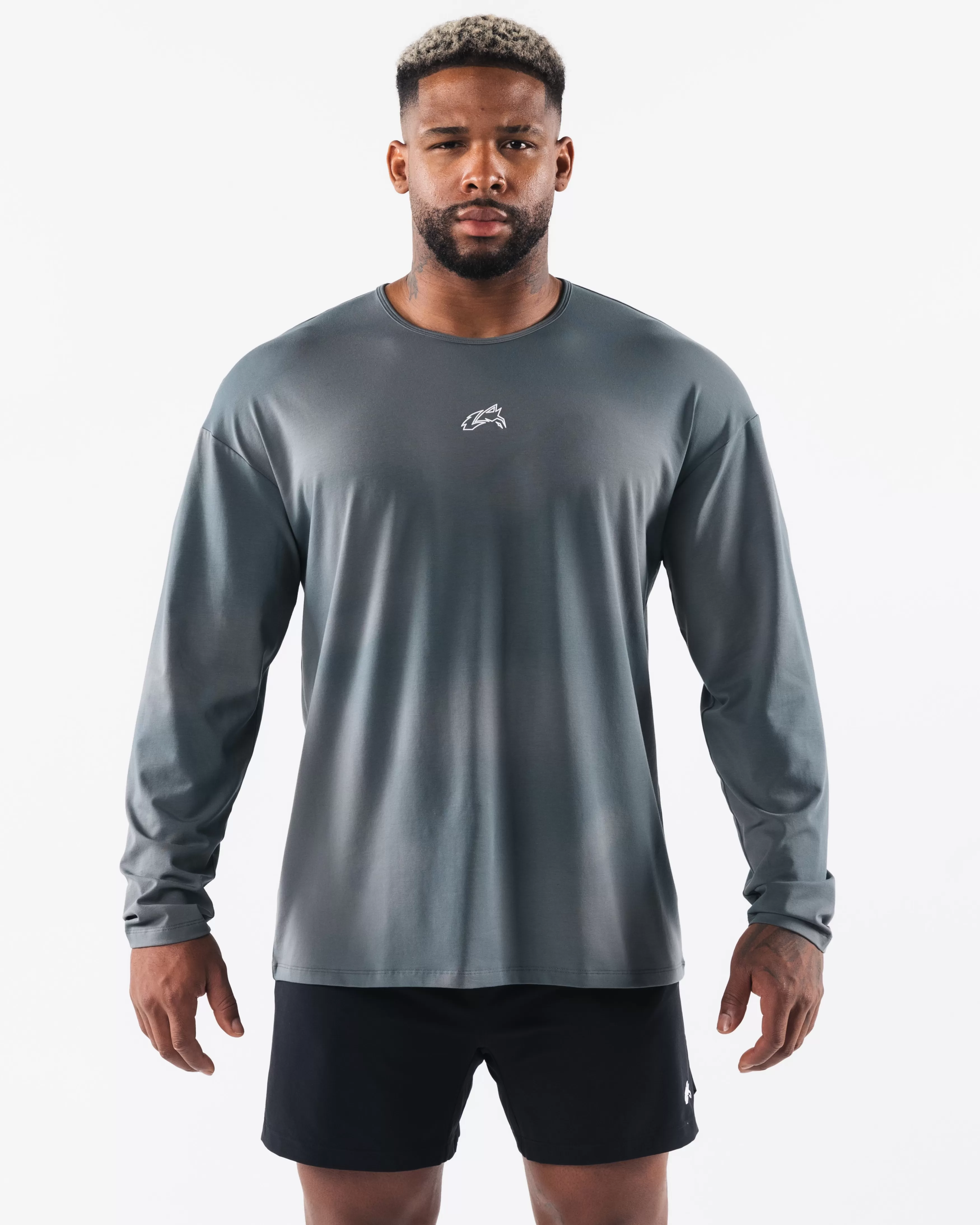 Alphalete Athletics T-shirts | Long Sleeve Shirts>Wolf Head LS Tee