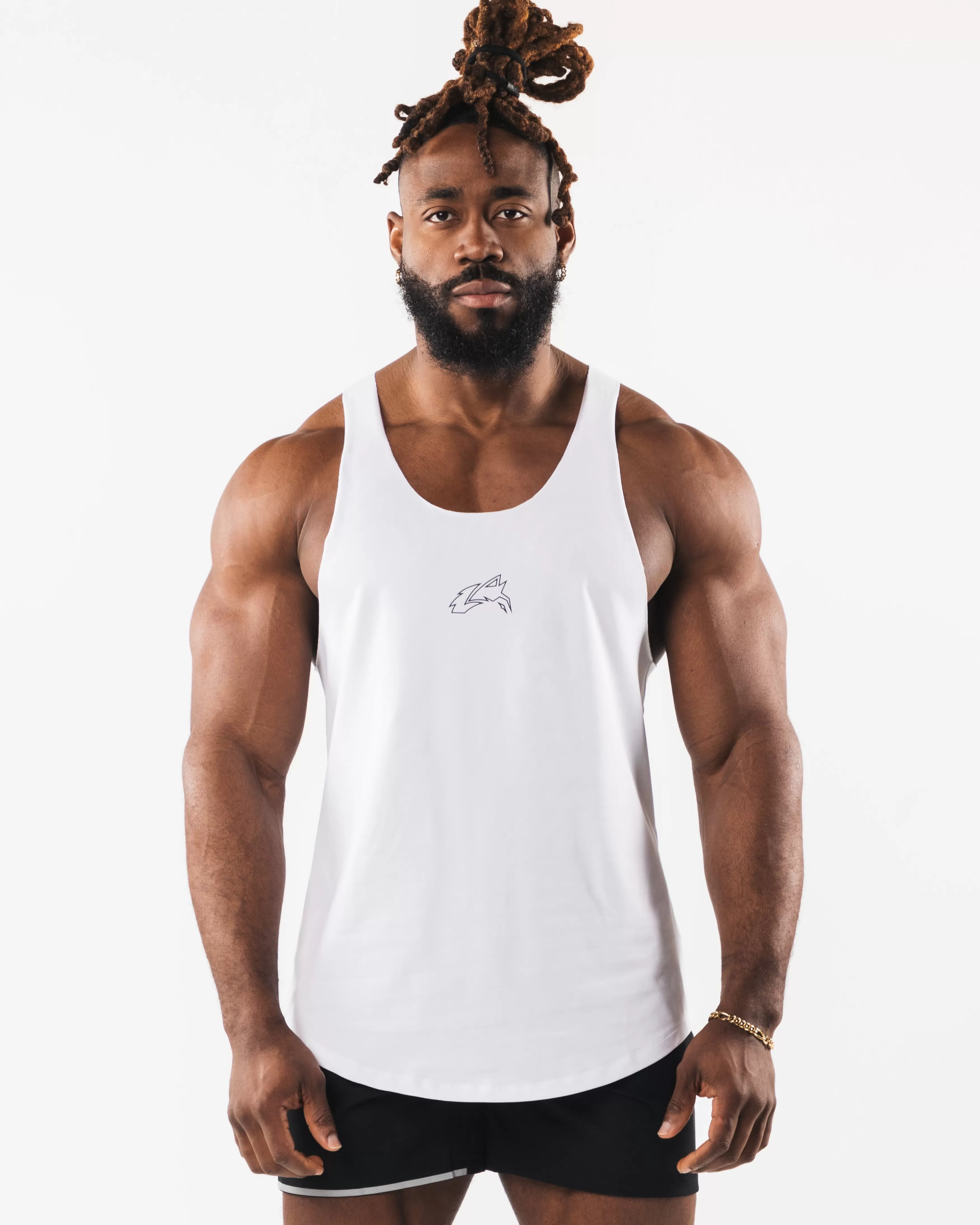 Alphalete Athletics Tanks & Stringers>Wolf Head Raw Cut Tank